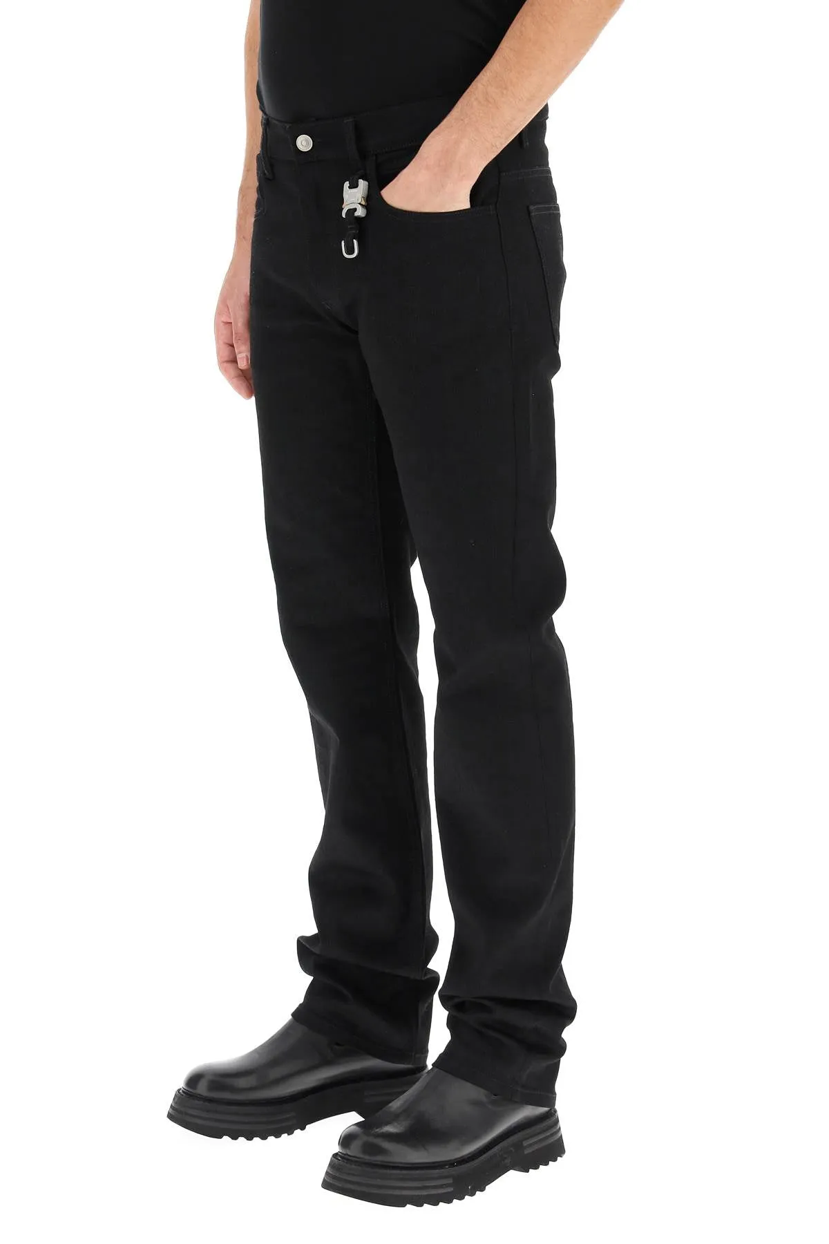 1017 ALYX 9SM Buckle-Detailed Straight Leg Jeans
