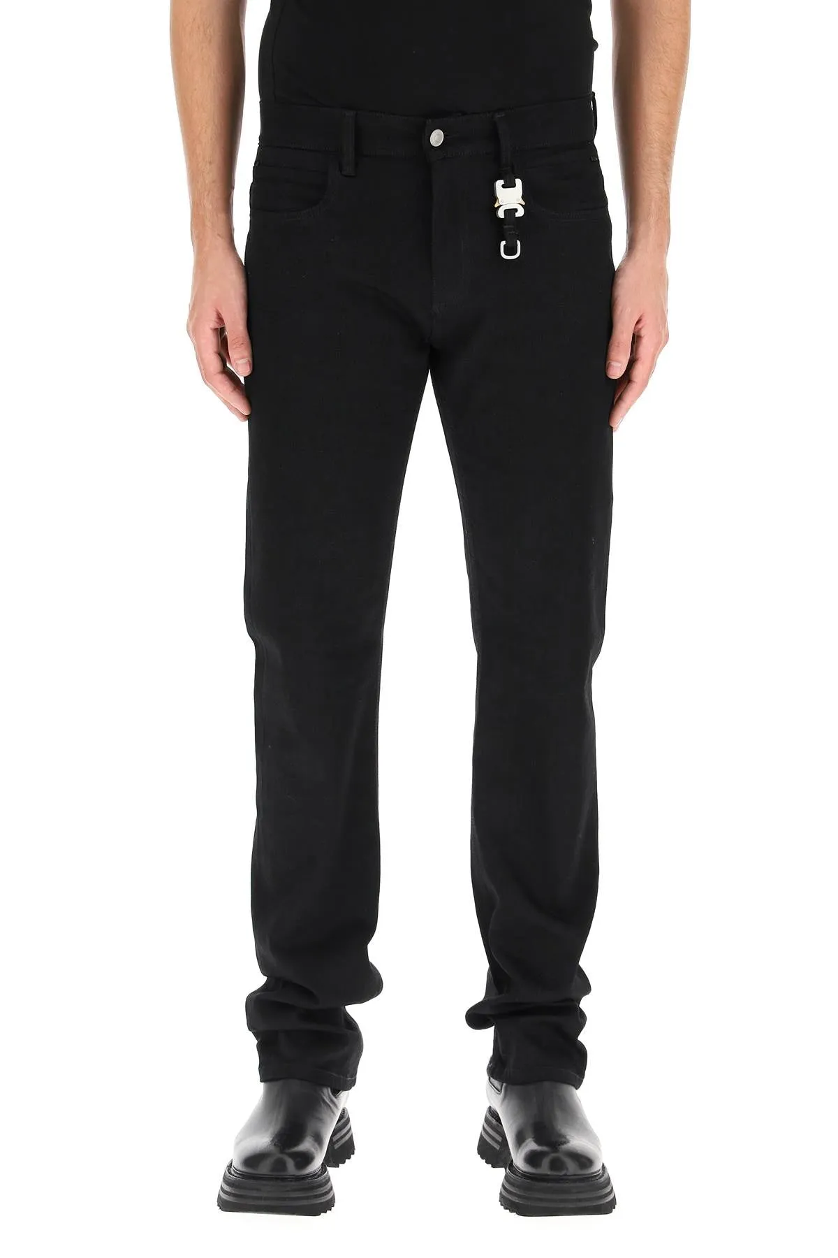 1017 ALYX 9SM Buckle-Detailed Straight Leg Jeans