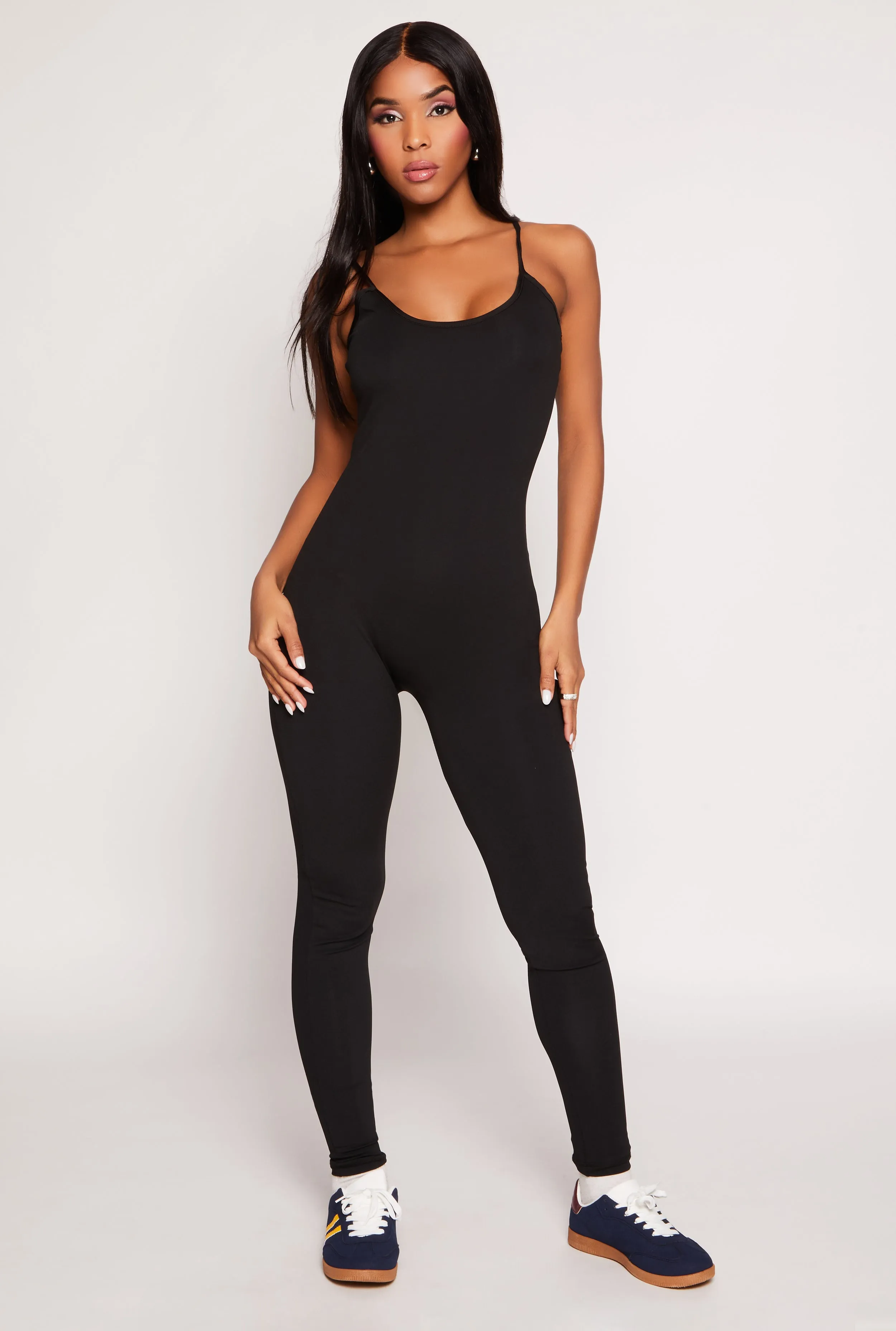 Activewear Scoop Neck Cami Catsuit
