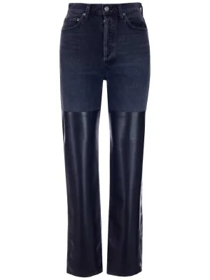 AGOLDE High Waisted Panelled Jeans