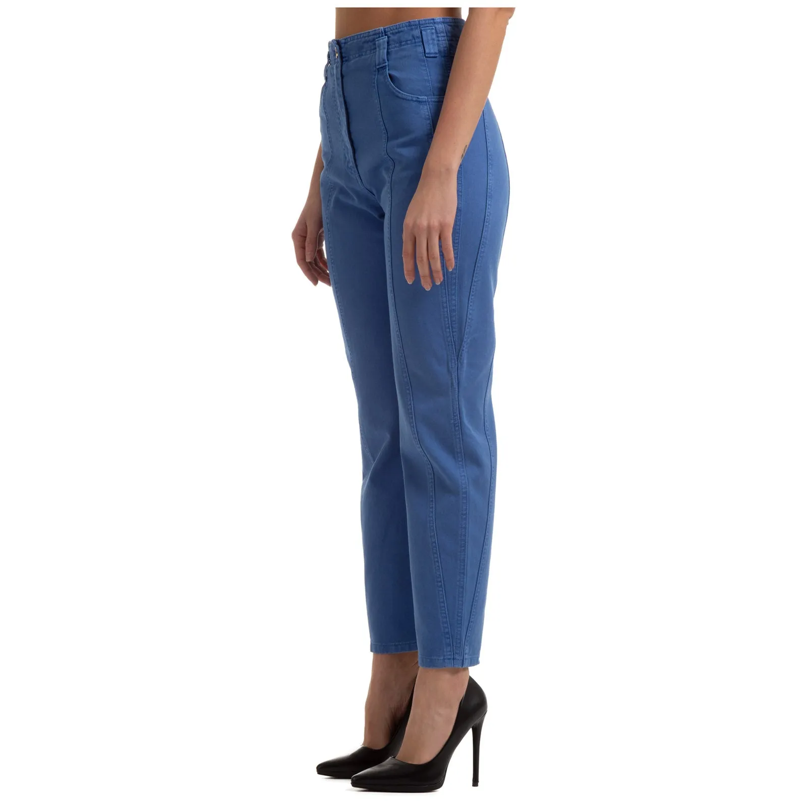 Alberta Ferretti High-Waist Boyfriend Jeans