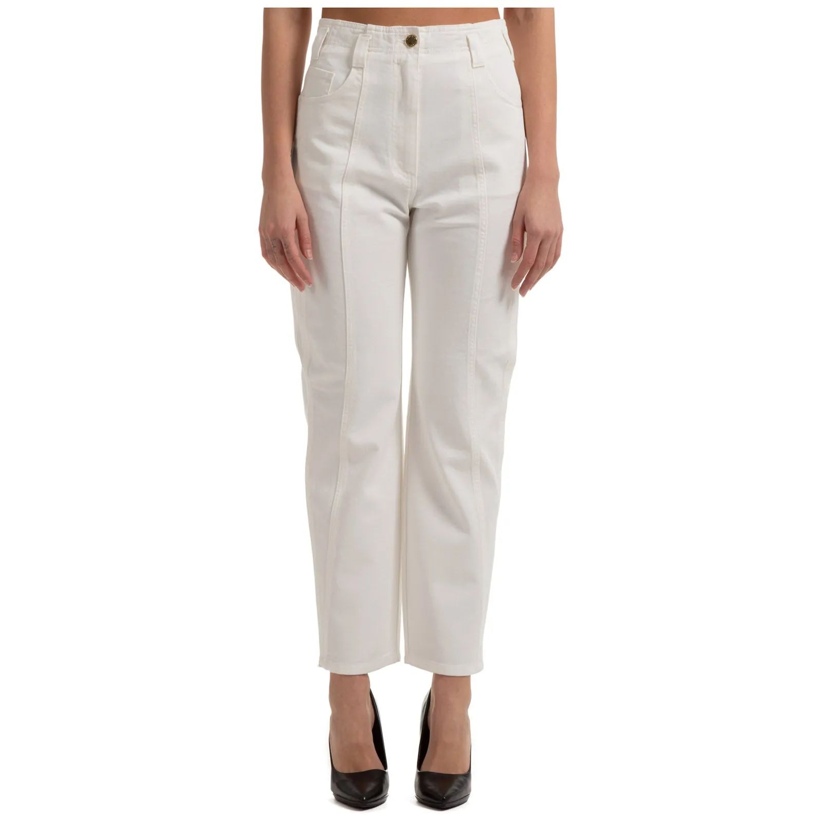 Alberta Ferretti High Waisted Boyfriend Jeans