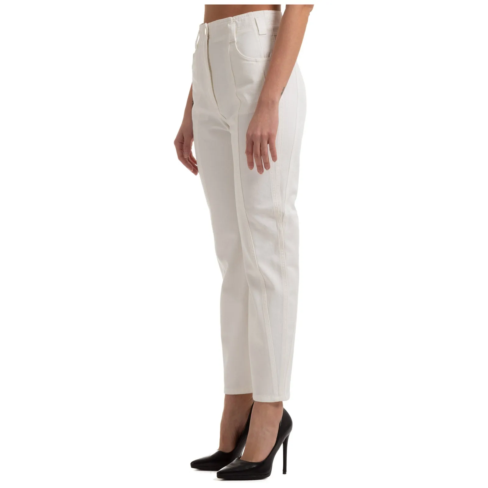Alberta Ferretti High Waisted Boyfriend Jeans