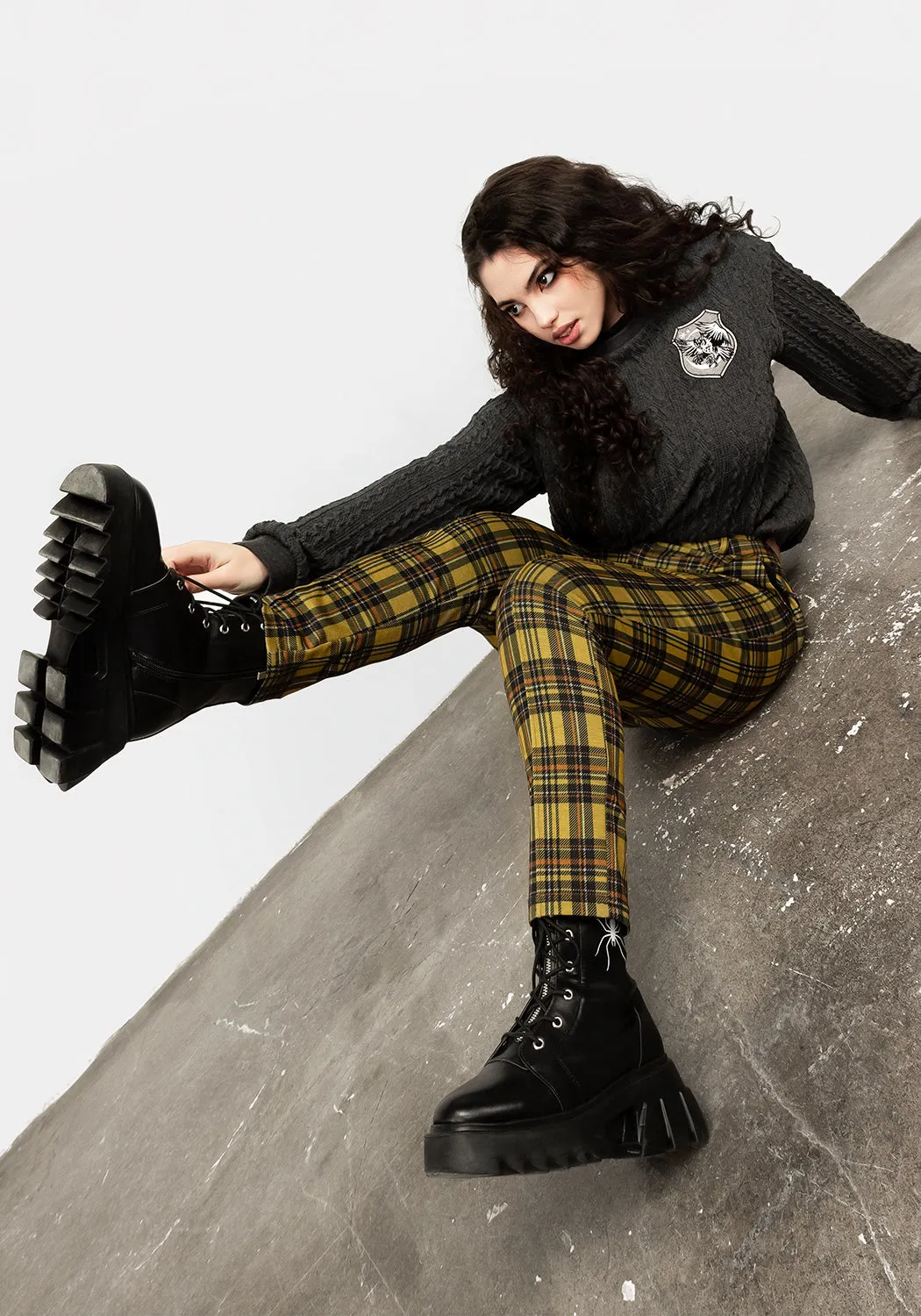 Albertine Skinny Check Trousers