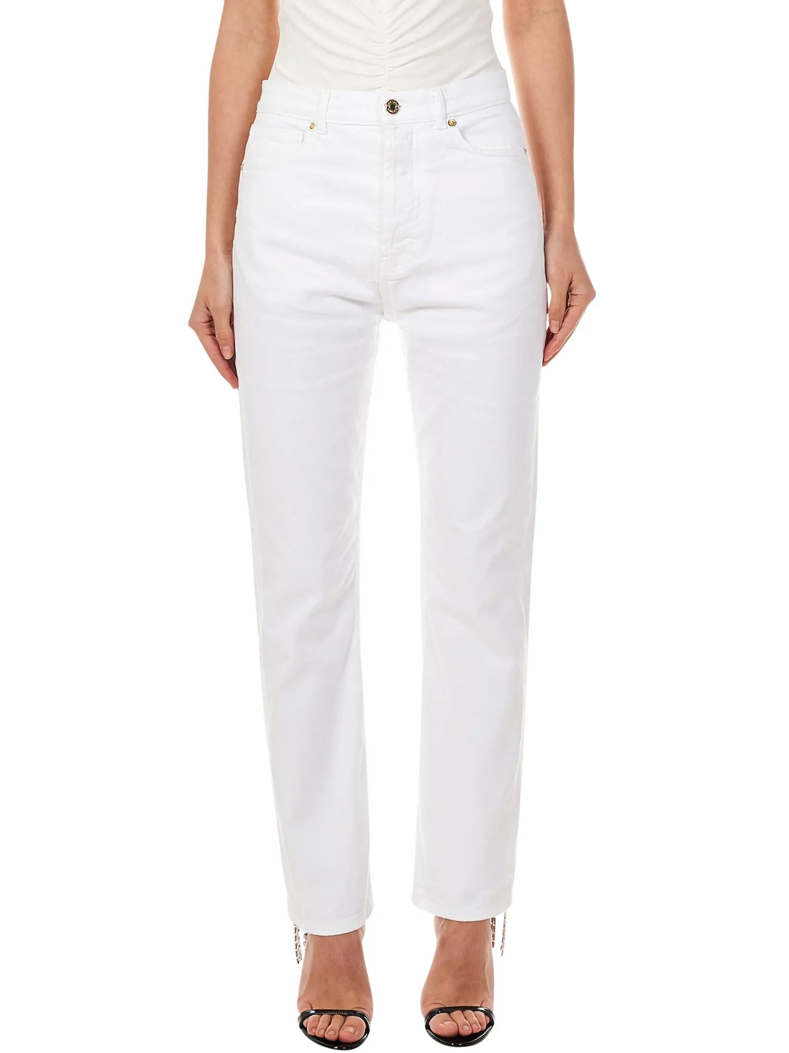 Alexandre Vauthier High-Rise Straight Leg Jeans
