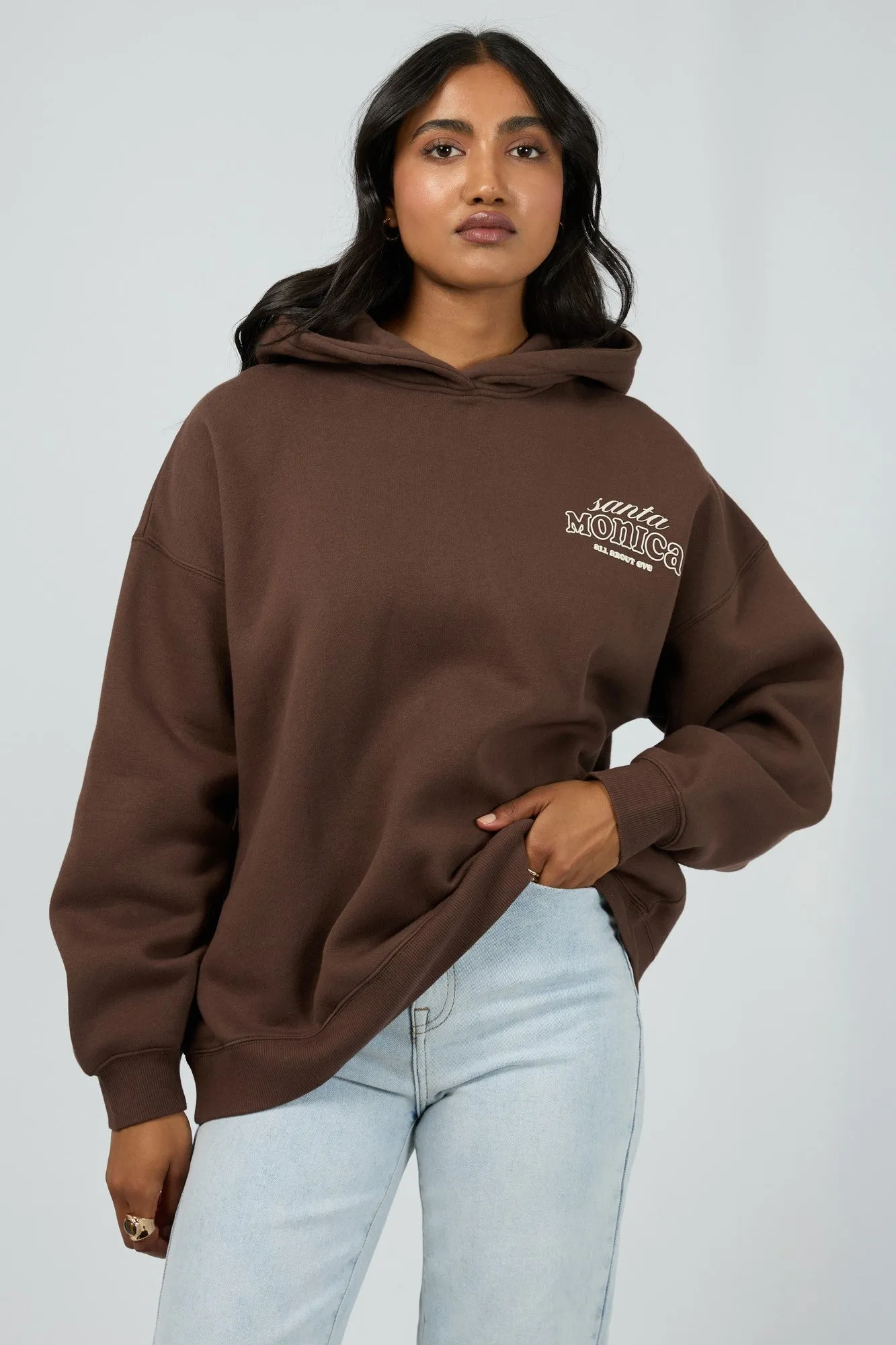All About Eve Better Days Hoodie Brown