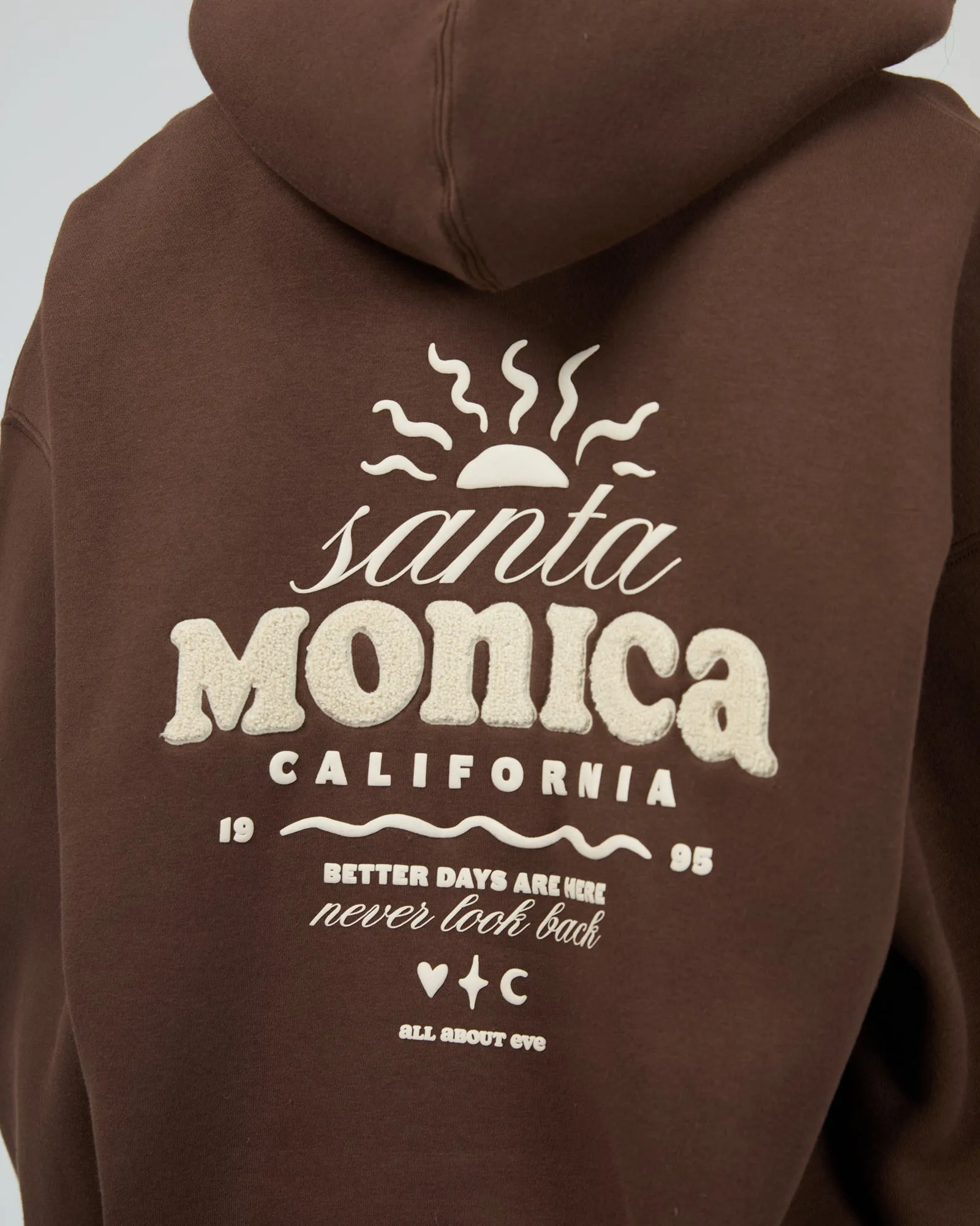 All About Eve Better Days Hoodie Brown