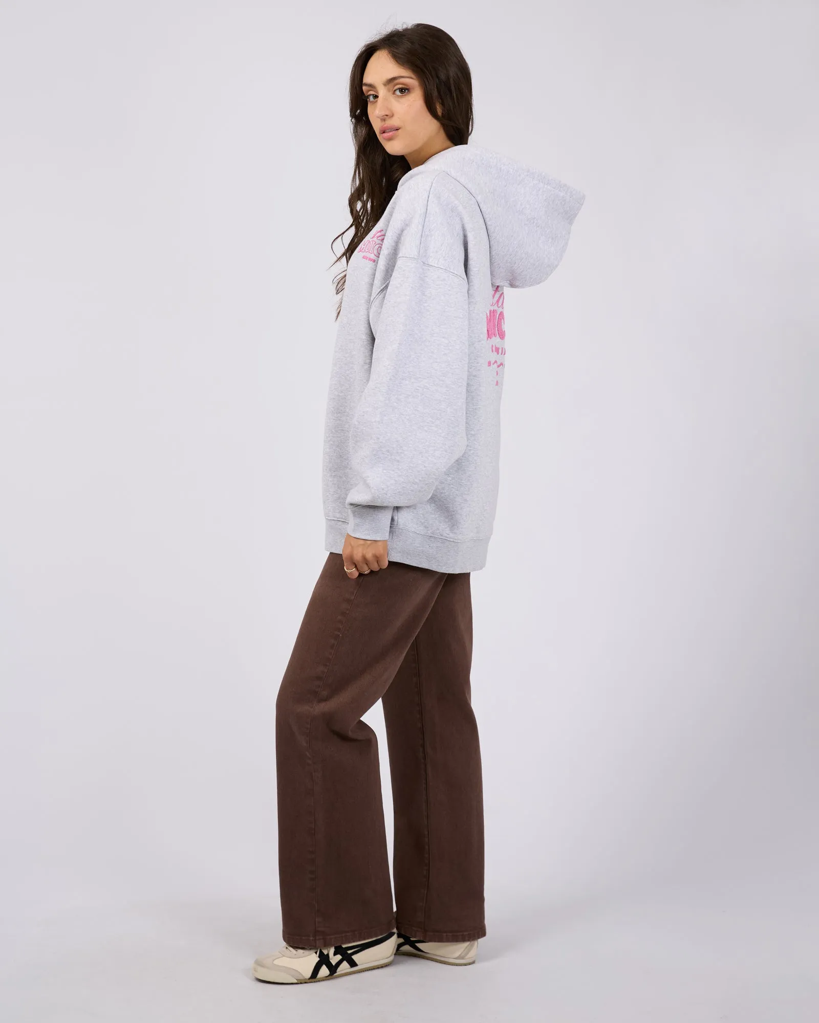 All About Eve Better Days Hoodie Snow Marle