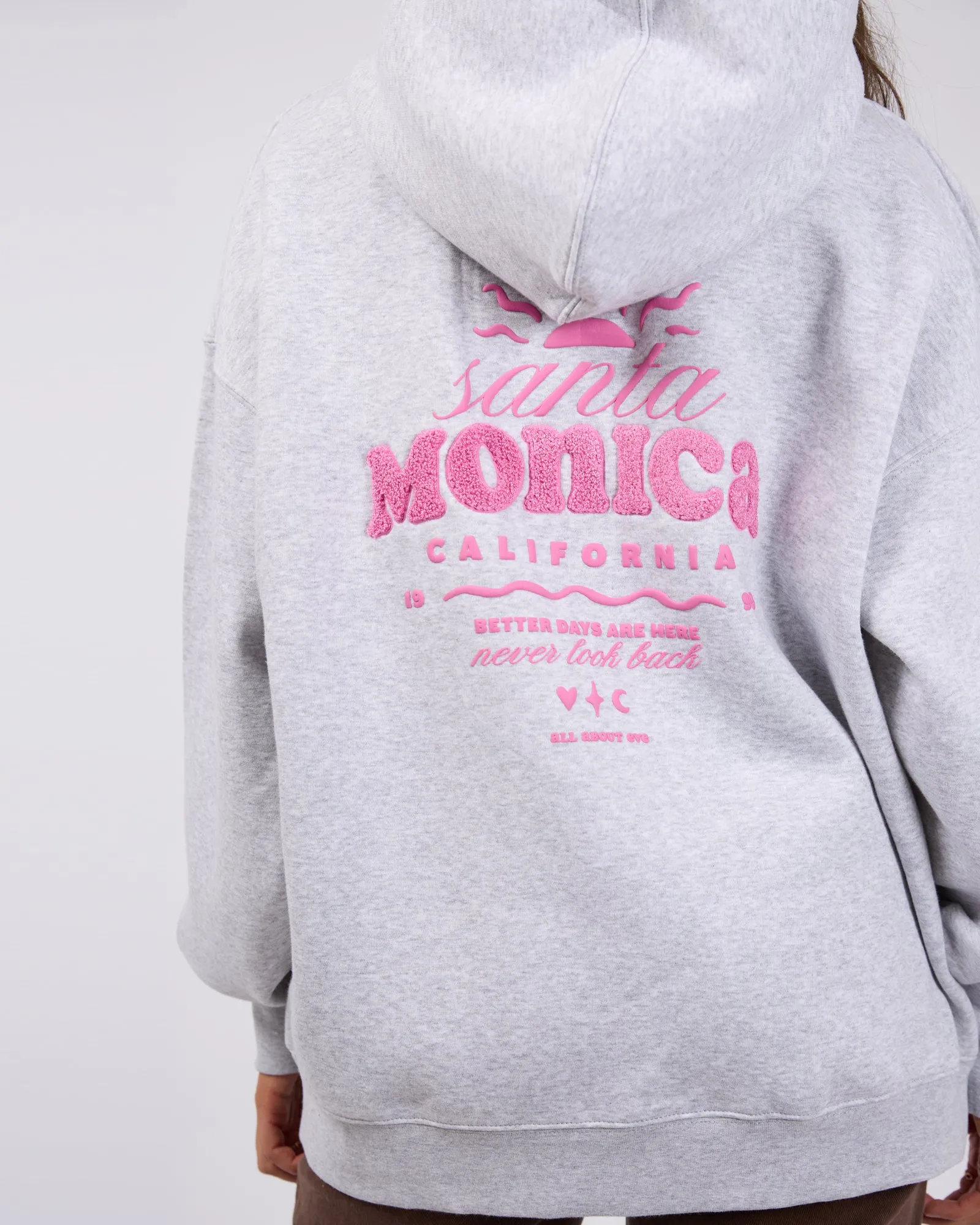All About Eve Better Days Hoodie Snow Marle