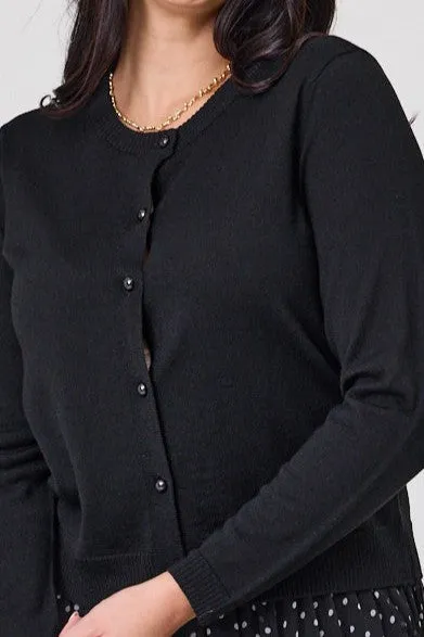 Alpine by Shine On Quebec Rib Detail Cardigan Black