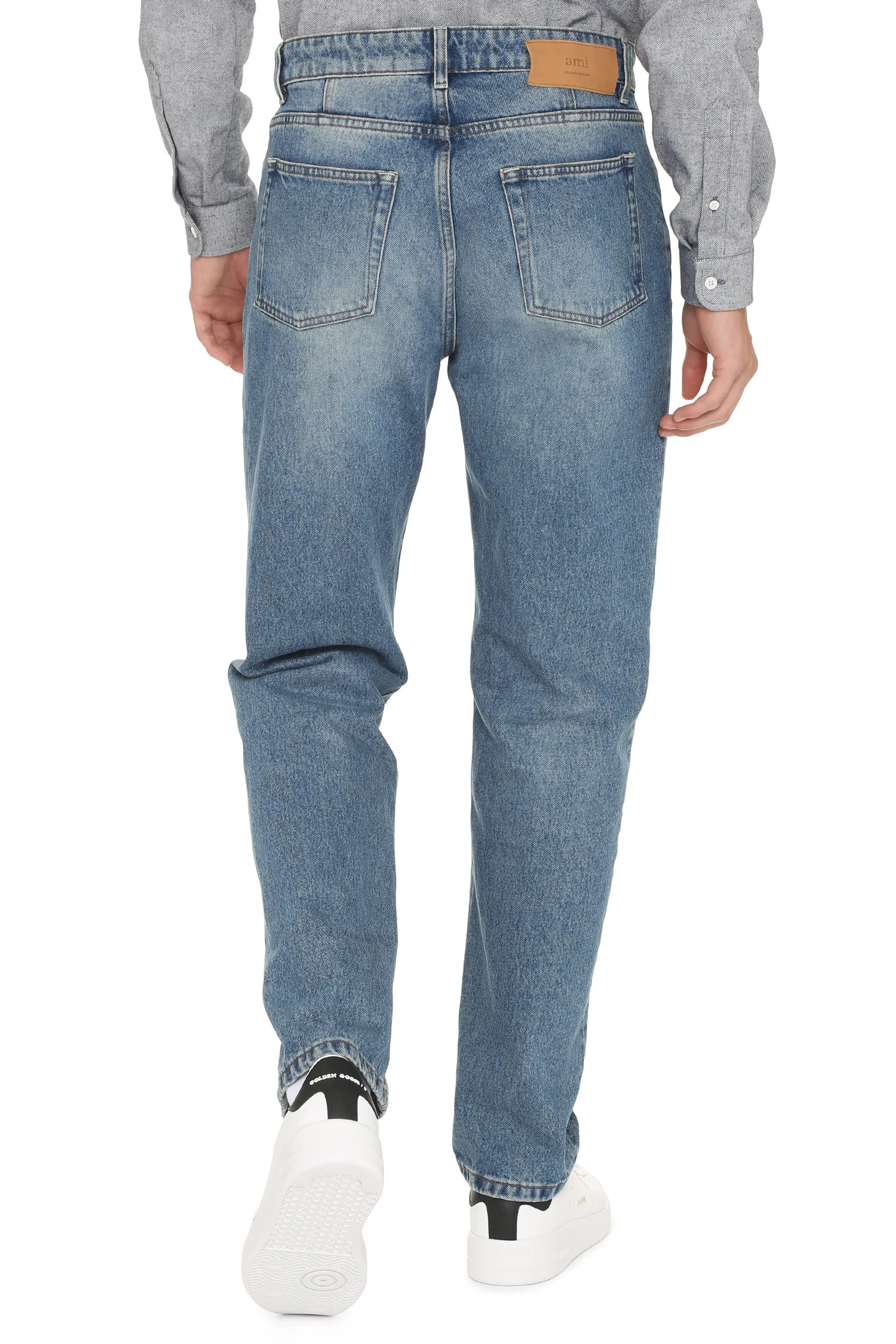 AMI Straight-Leg Denim Jeans
