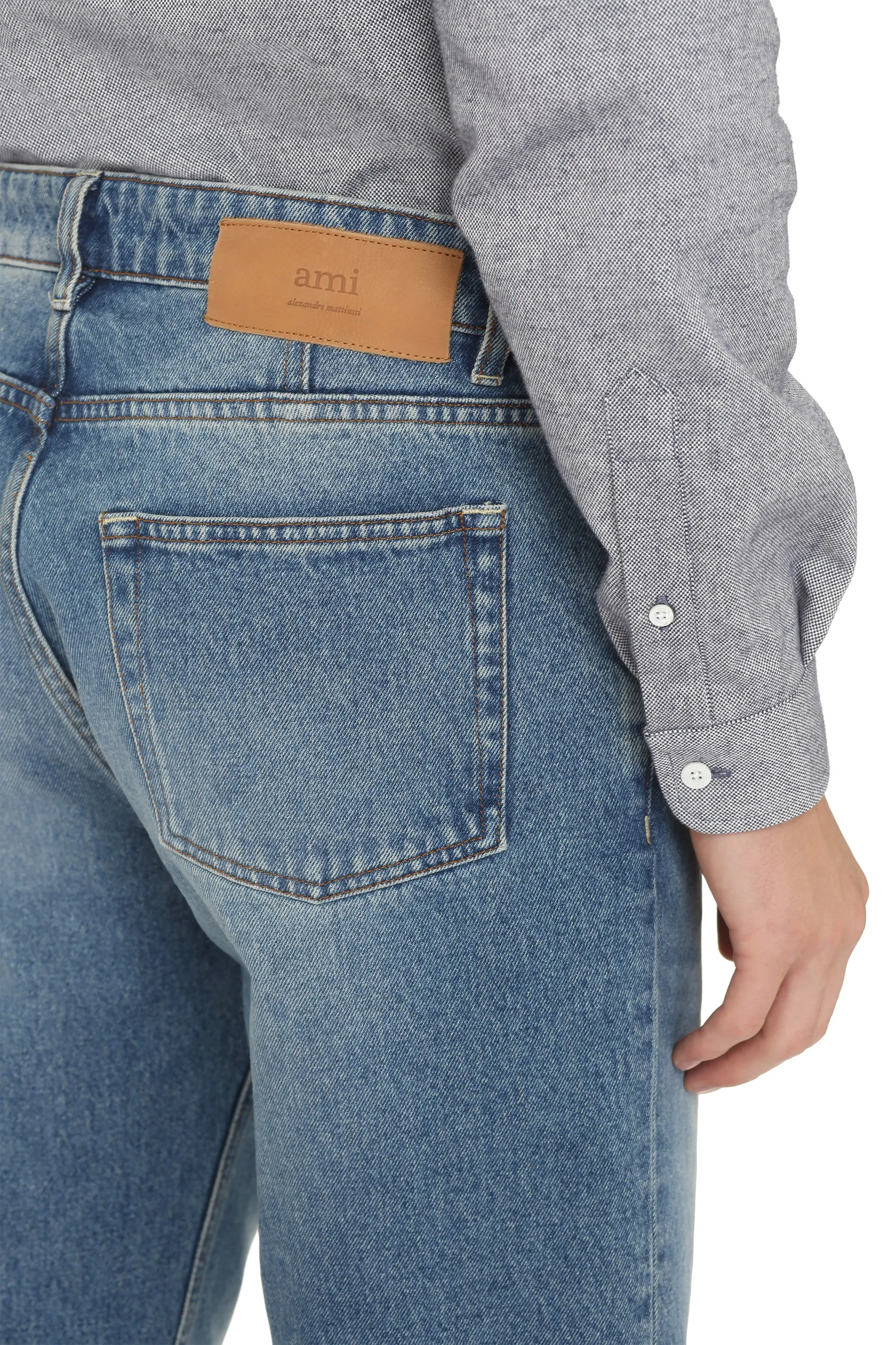 AMI Straight-Leg Denim Jeans