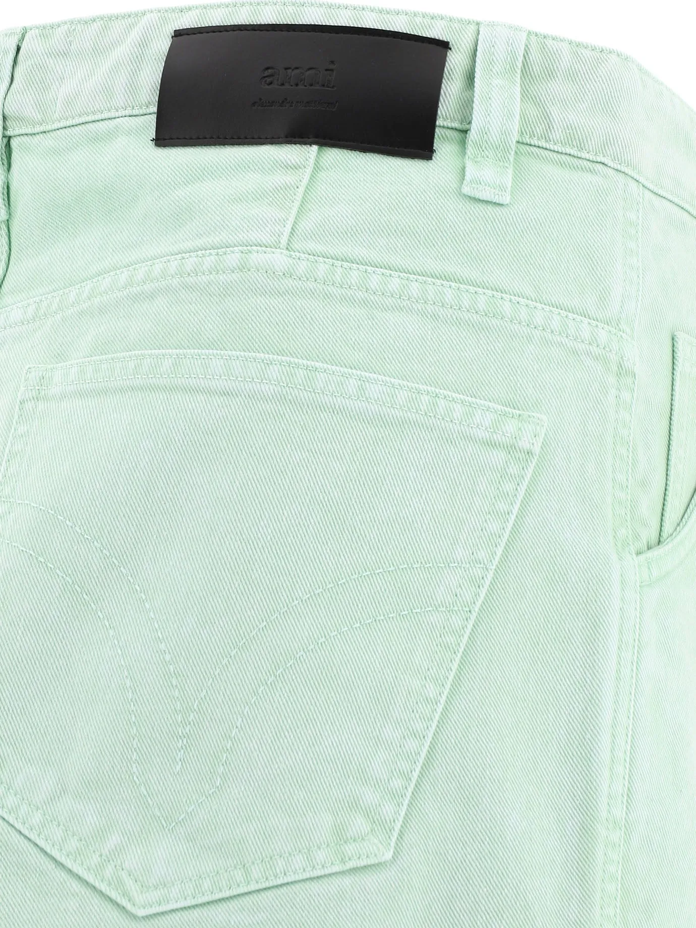 AMI Straight Leg High Rise Jeans
