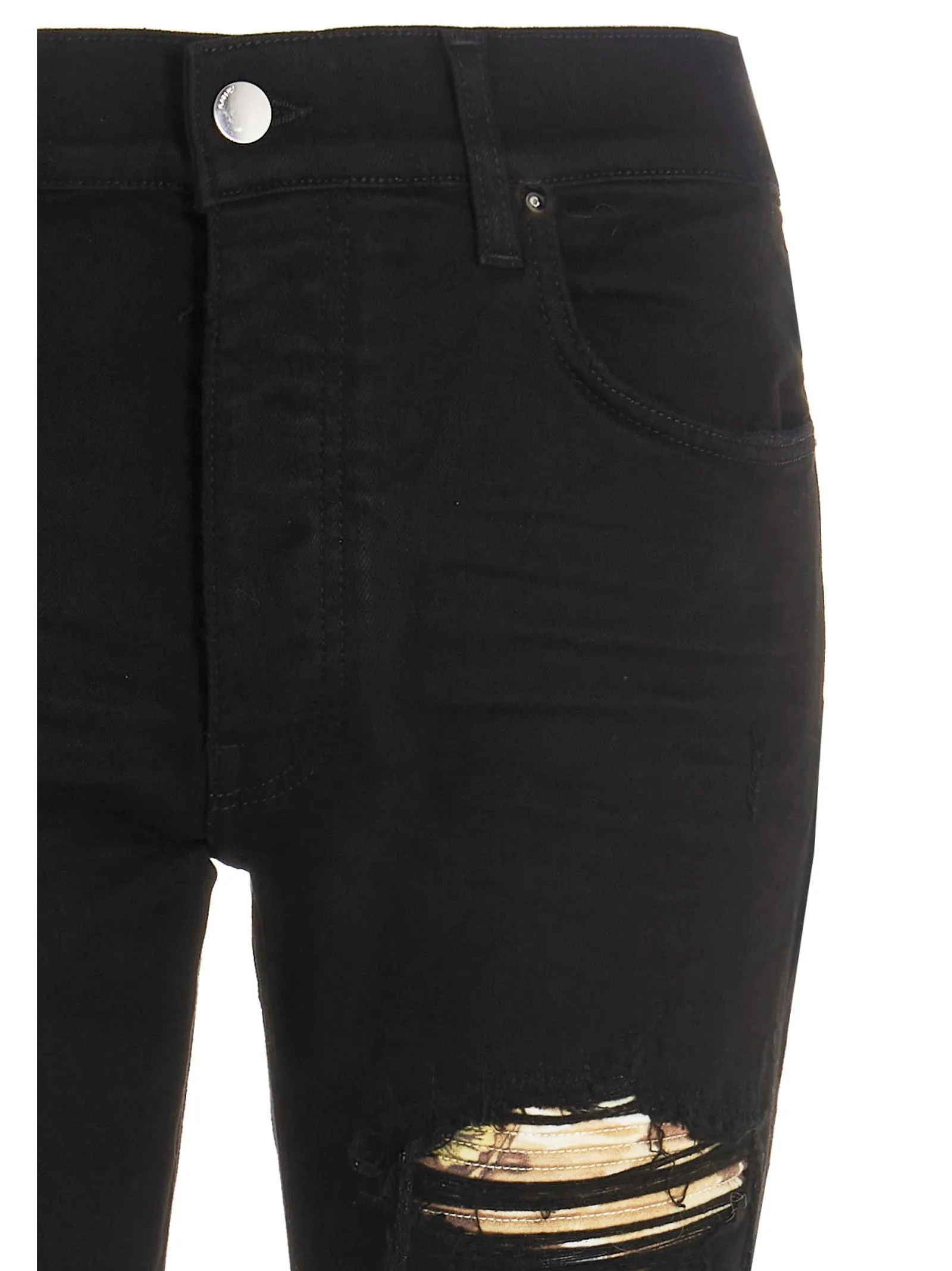 Amiri Distressed Skinny Jeans