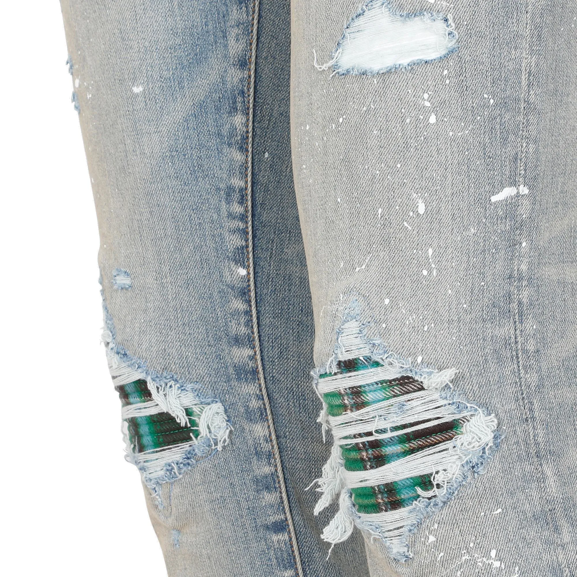 Amiri Faded-Effect Ripped Slim Fit Jeans