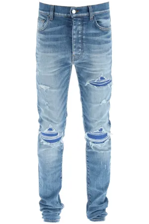 Amiri Ripped Mid-Rise Slim Fit Jeans