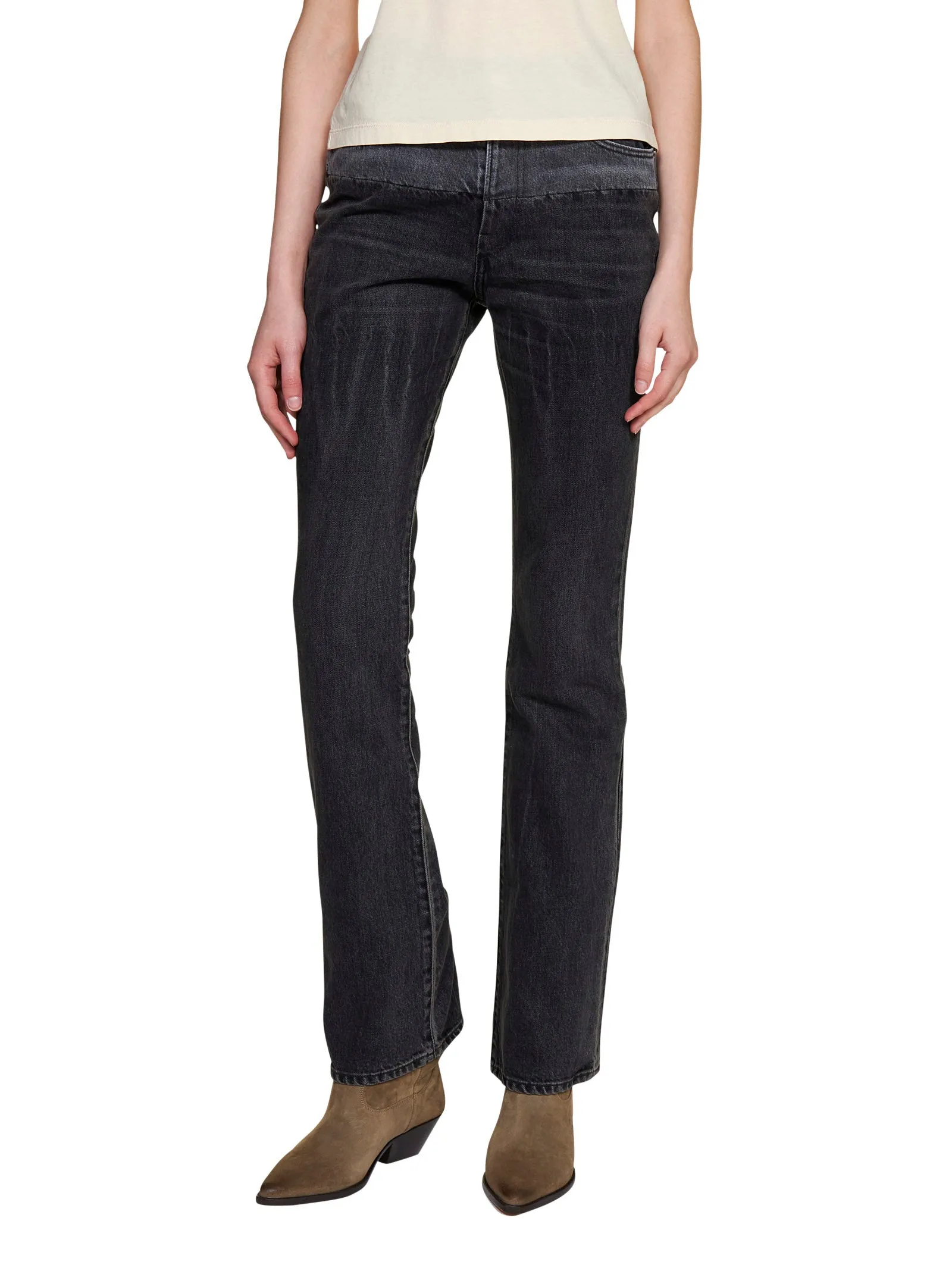 Amiri Two-Tone Straight Leg Jeans