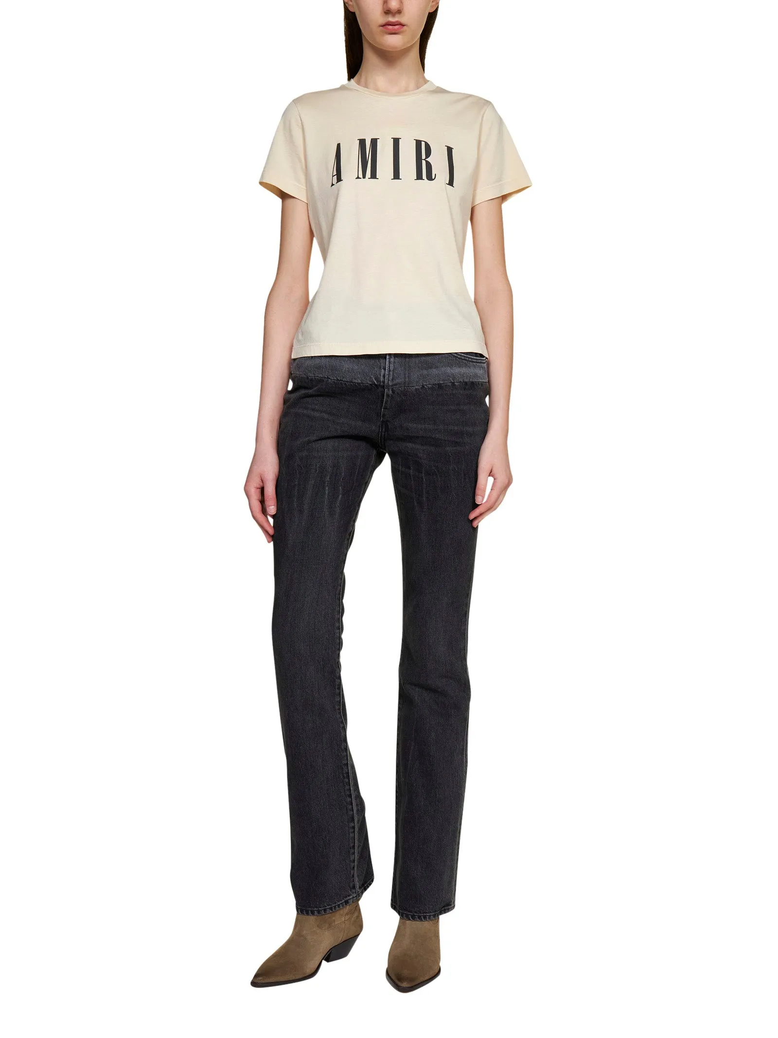 Amiri Two-Tone Straight Leg Jeans