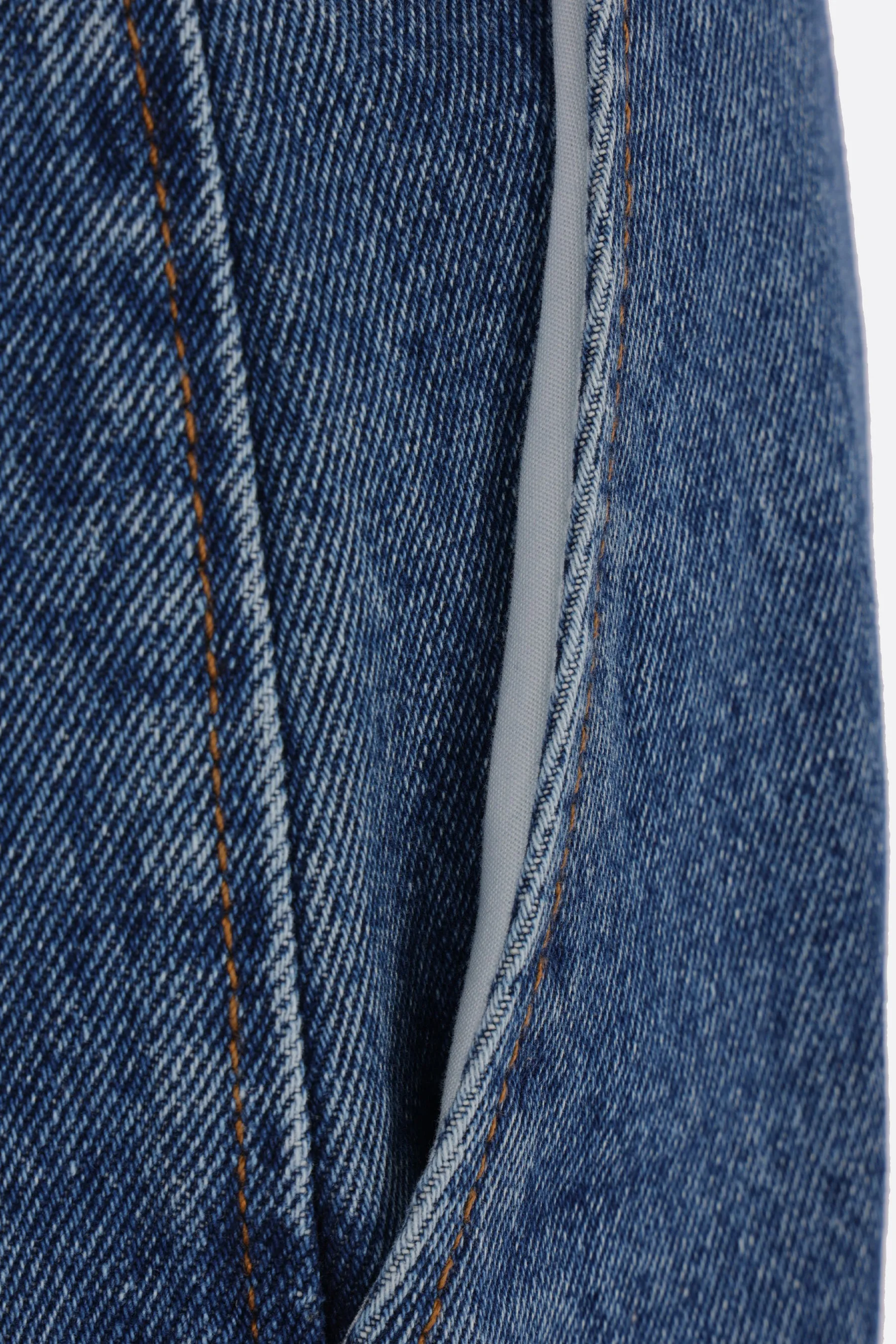 Anagram denim baggy jeans
