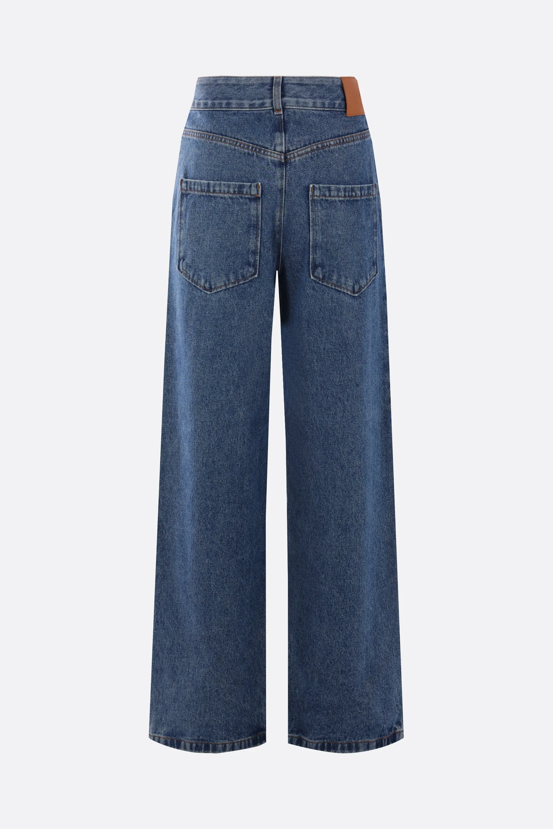 Anagram denim baggy jeans