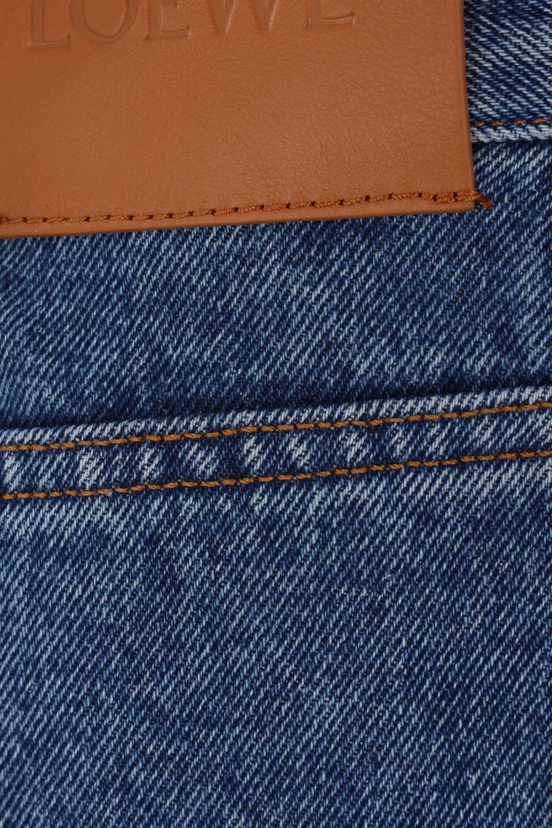 Anagram denim baggy jeans