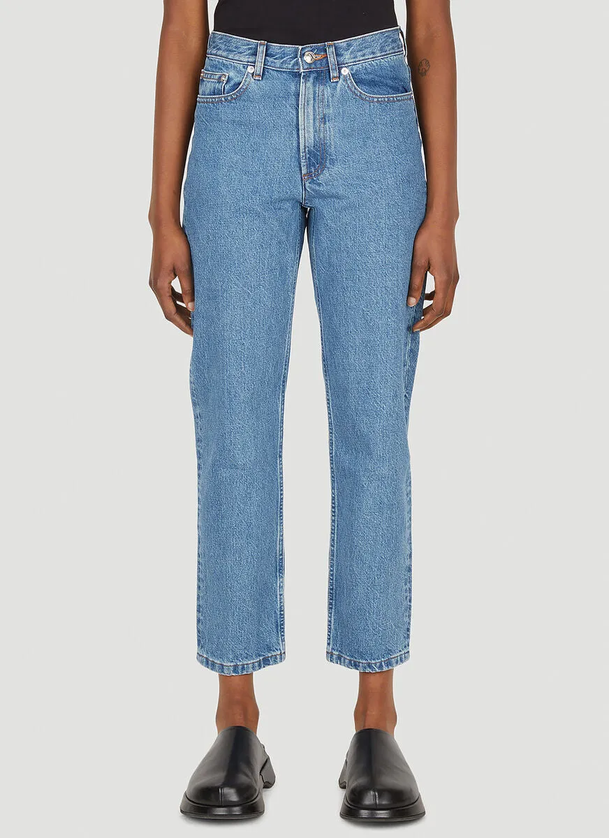 A.P.C. High-Rise Cropped Jeans