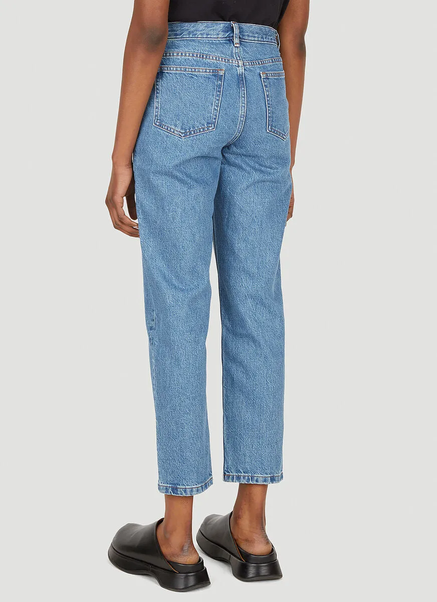A.P.C. High-Rise Cropped Jeans
