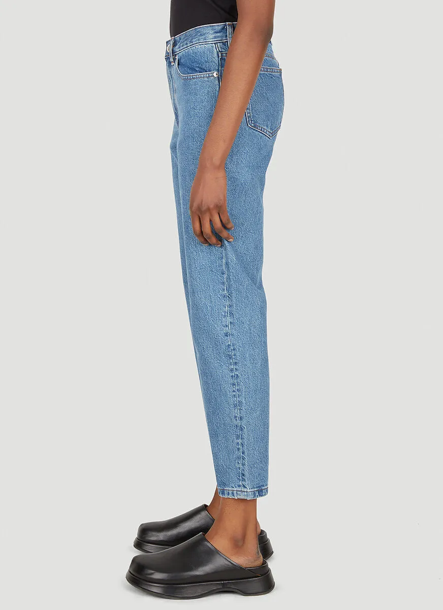 A.P.C. High-Rise Cropped Jeans
