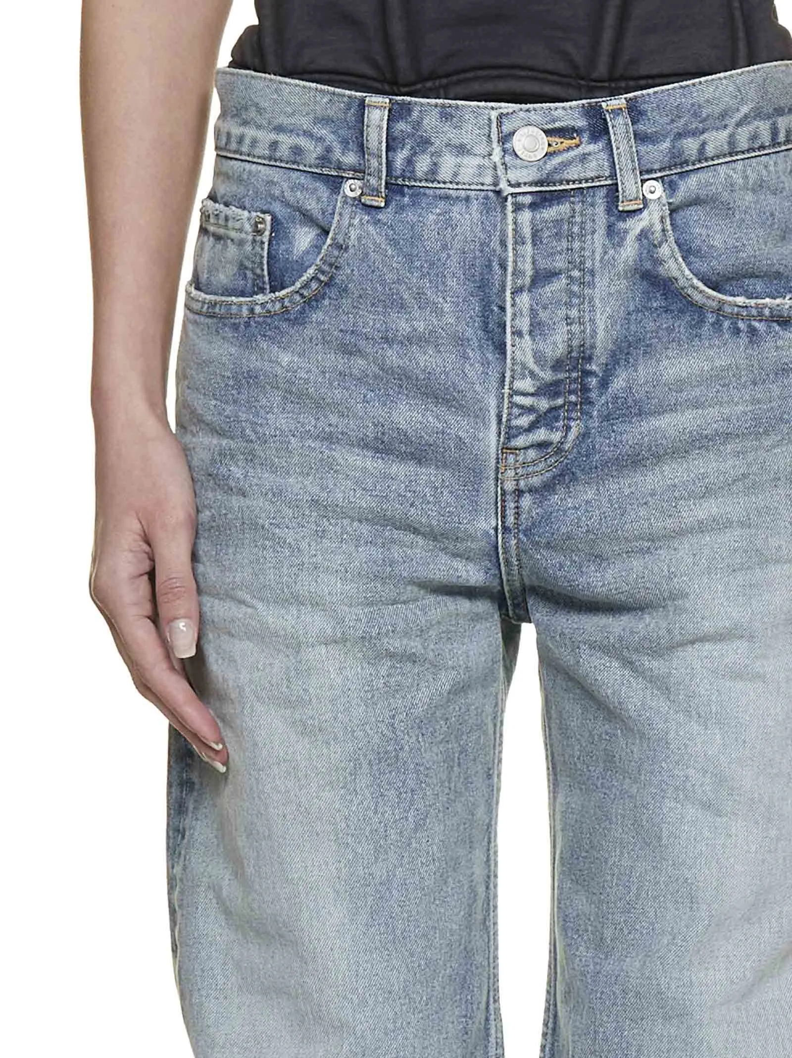 Balenciaga Mid-Waisted Straight Leg Jeans