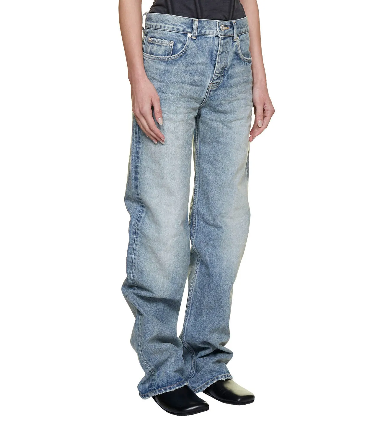 Balenciaga Mid-Waisted Straight Leg Jeans