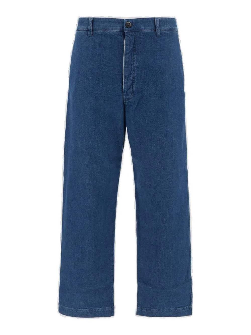 Barena Button Detailed Wide Leg Jeans