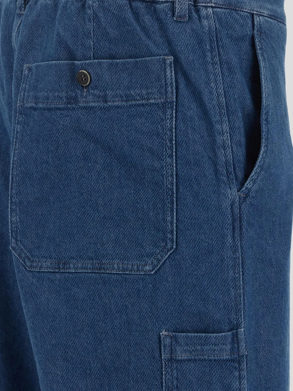 Barena Button Detailed Wide Leg Jeans