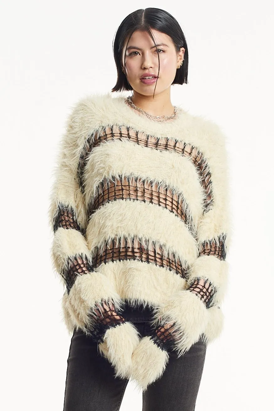 Beetle Contrast Stripe Knit