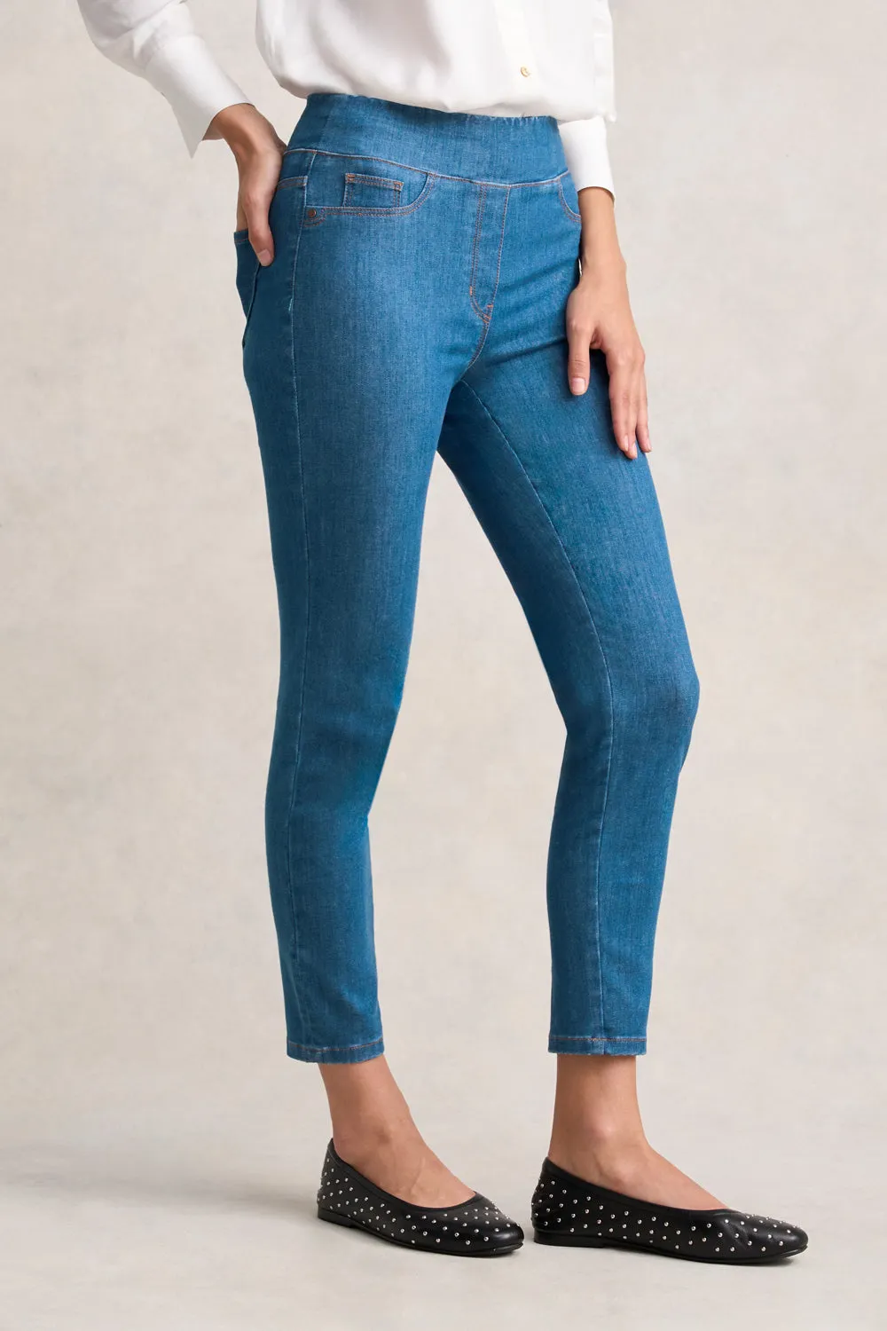Bengajean® 7/8 Skinny Leg - Indigo Mid Wash
