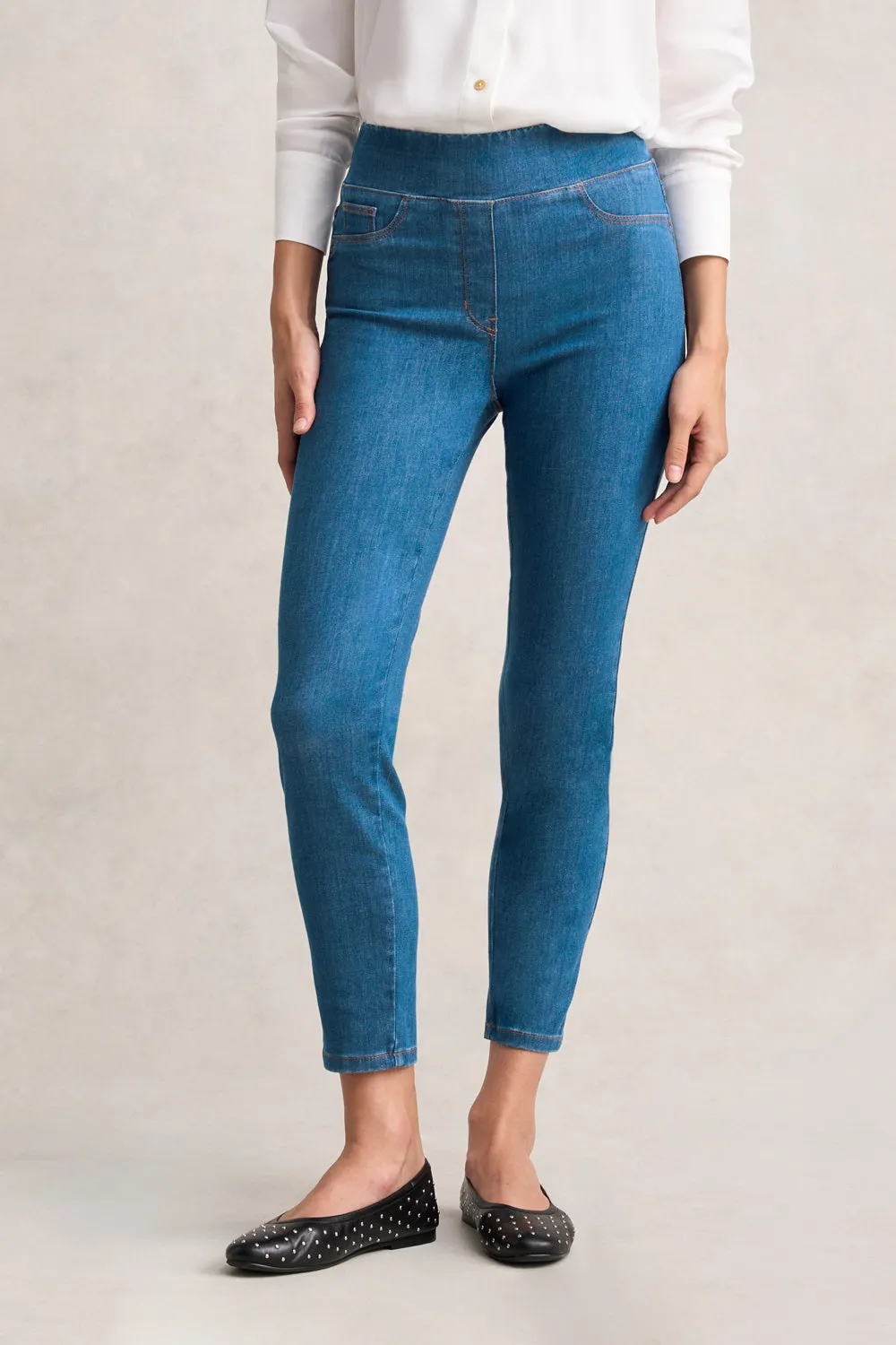 Bengajean® 7/8 Skinny Leg - Indigo Mid Wash