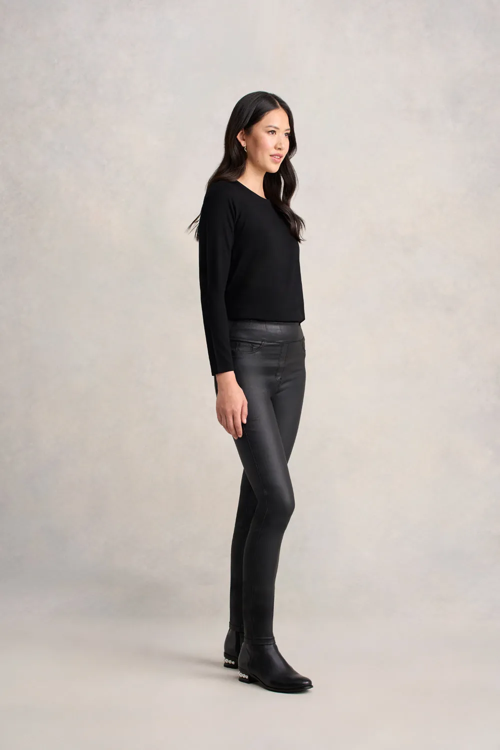 Bengajean® Skinny Leg Coated - Black