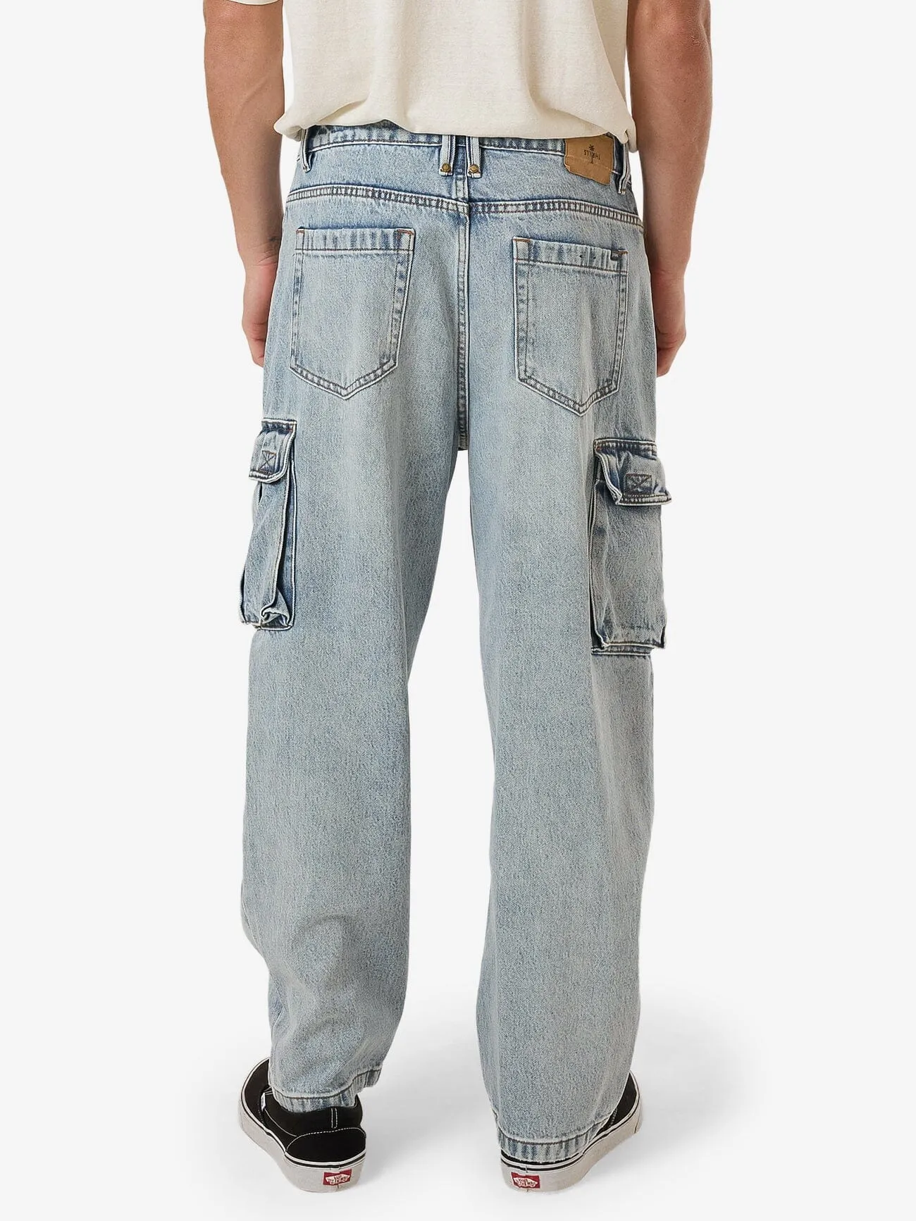 Big Slacker Denim Cargo Jean - Tainted Blue