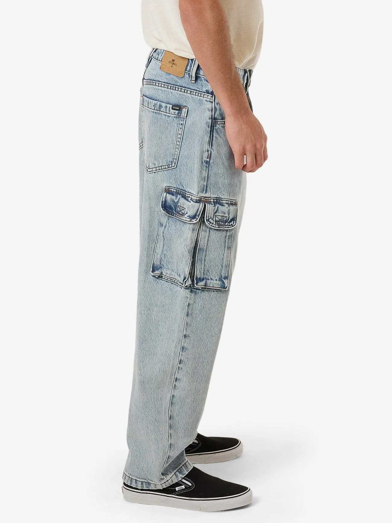 Big Slacker Denim Cargo Jean - Tainted Blue