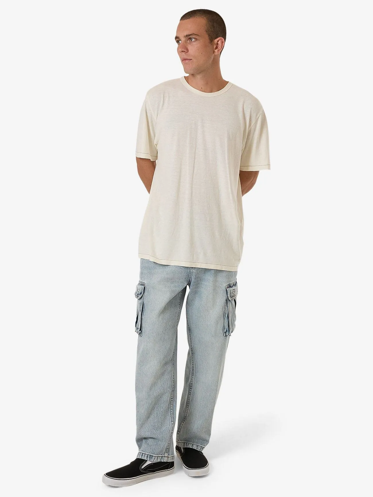 Big Slacker Denim Cargo Jean - Tainted Blue
