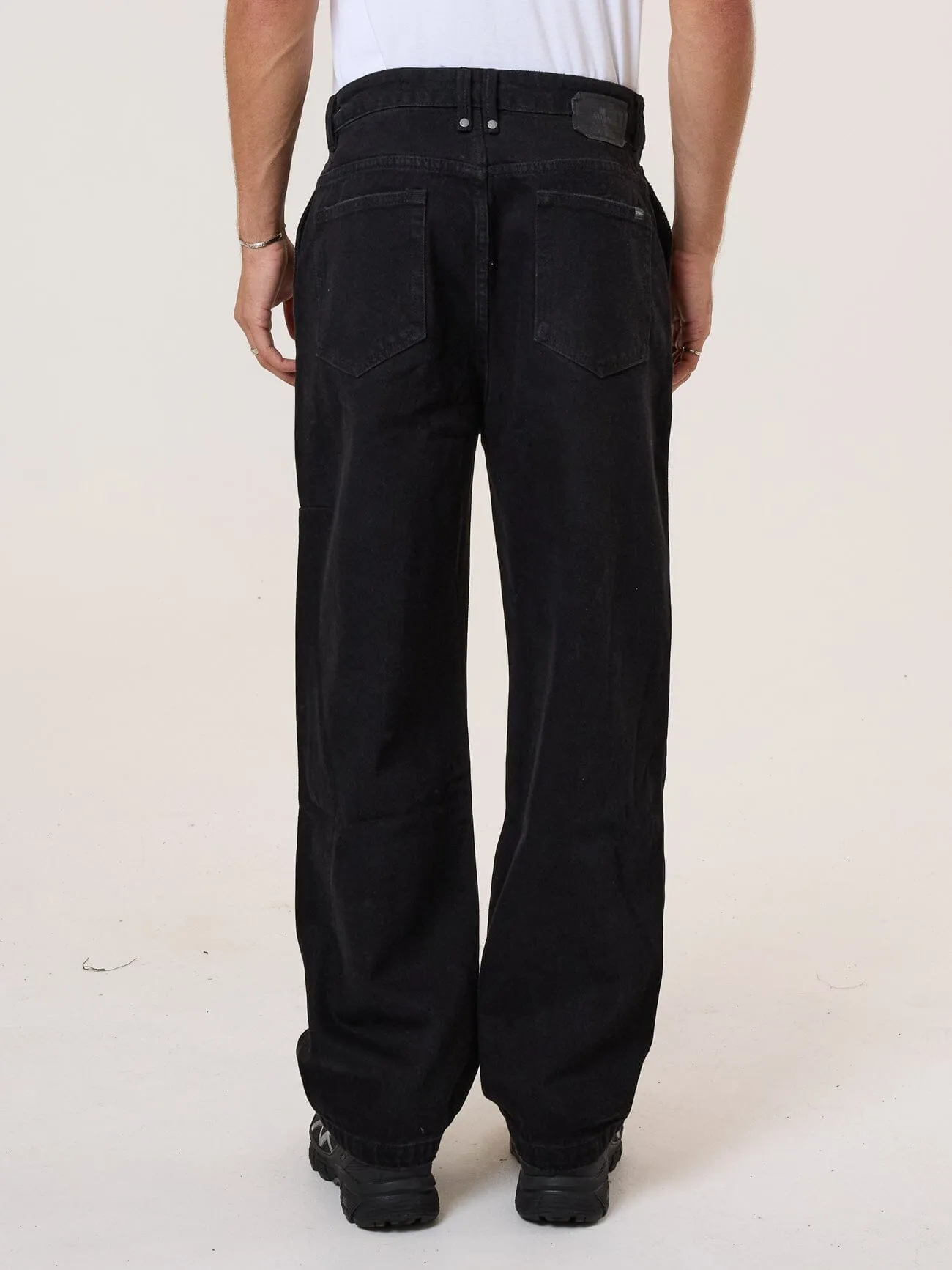 Big Slacker Pleated Jean - Black Rinse