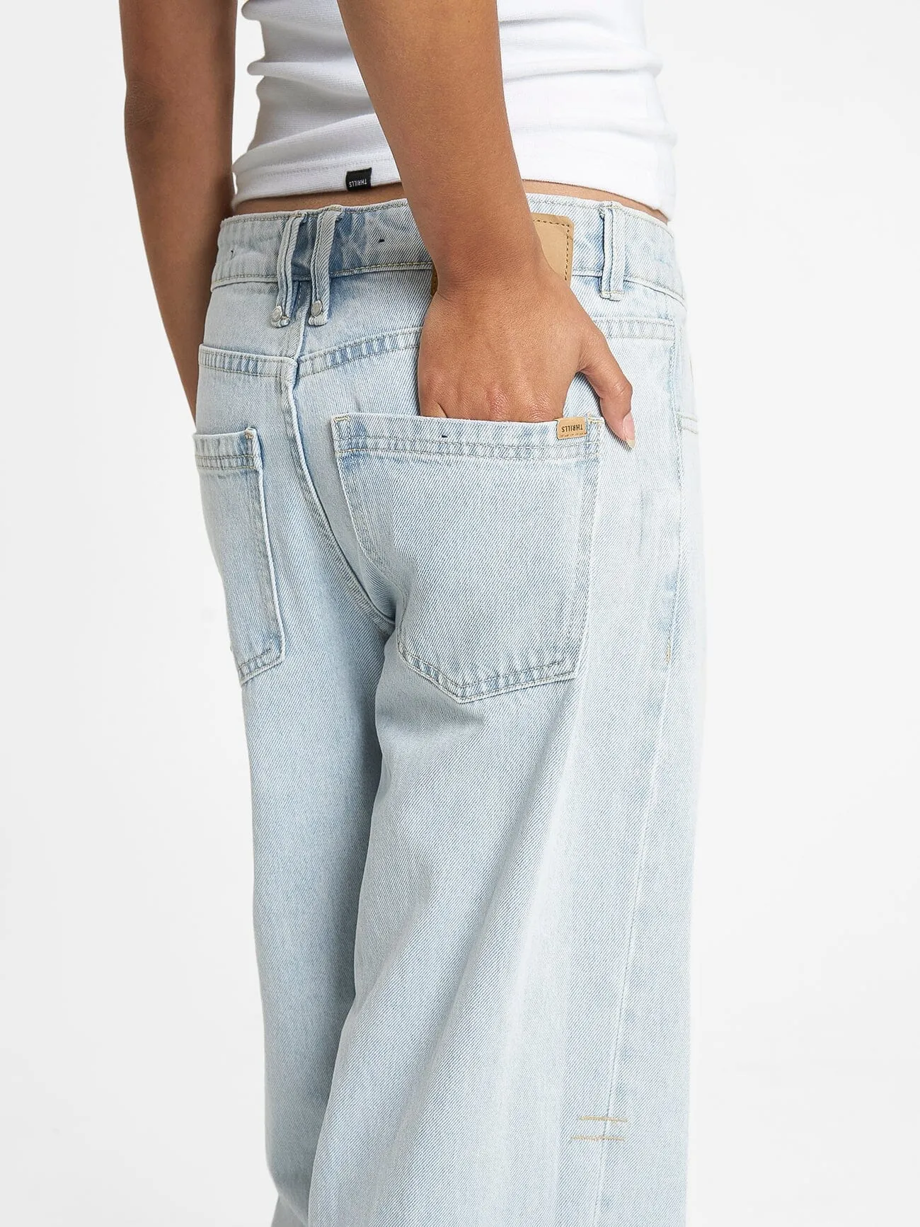 Billie Low Baggie Jean - Faded Dust Blue