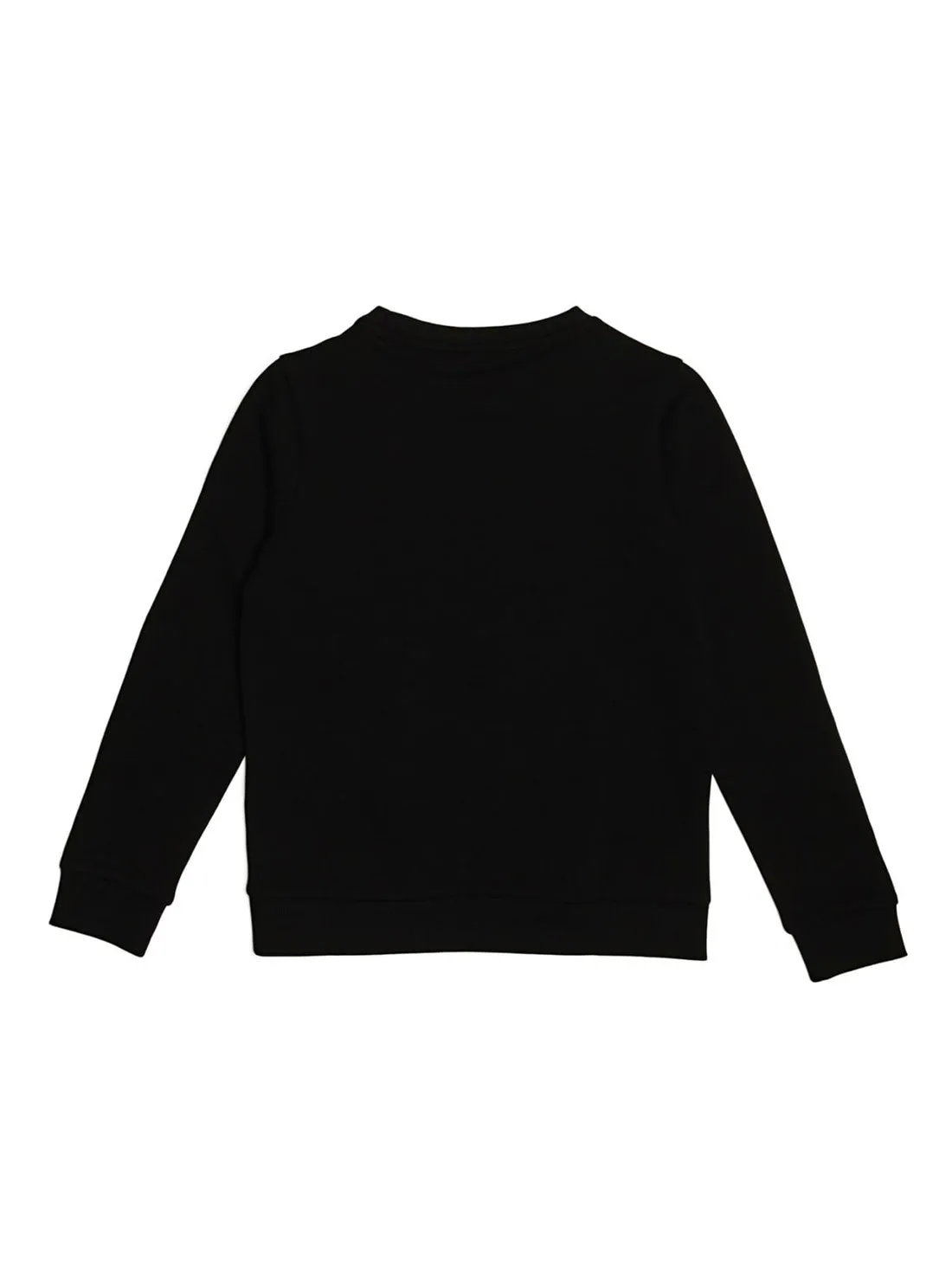 Black Long Sleeve Fleece Pullover Top (7-16)