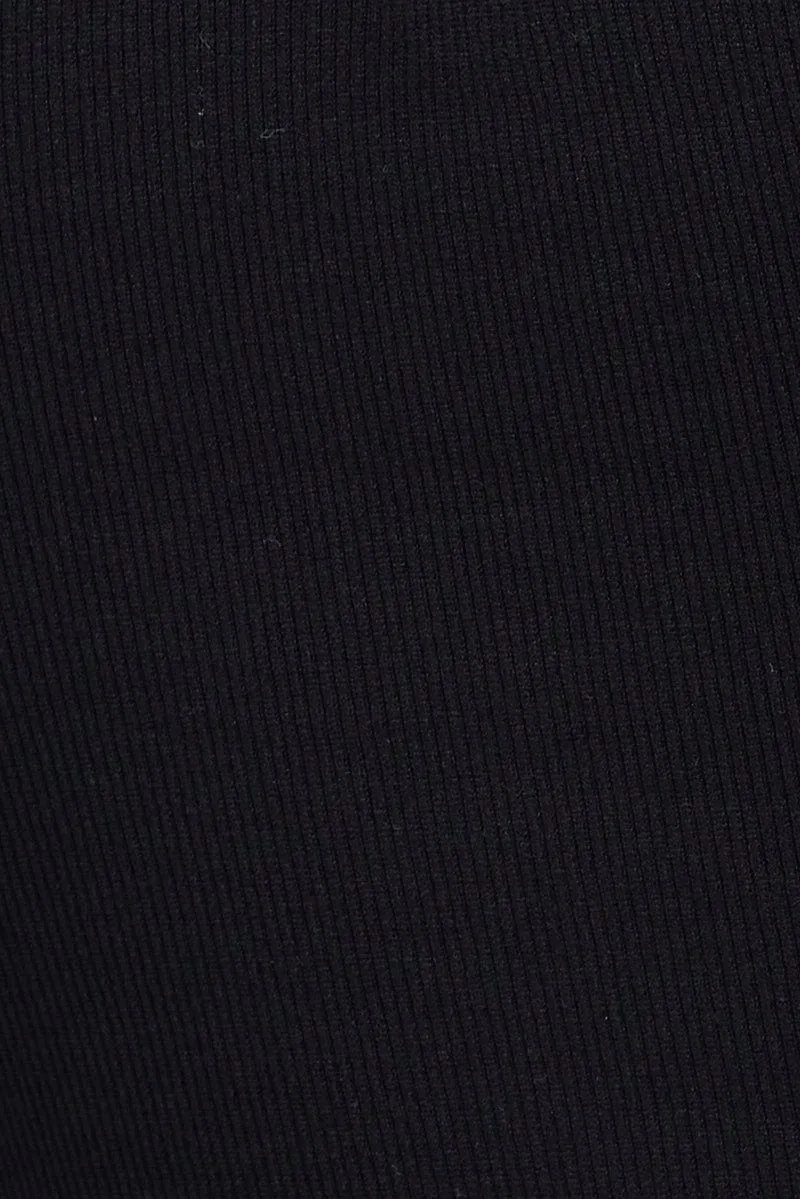 Black Singlet Top Seamless