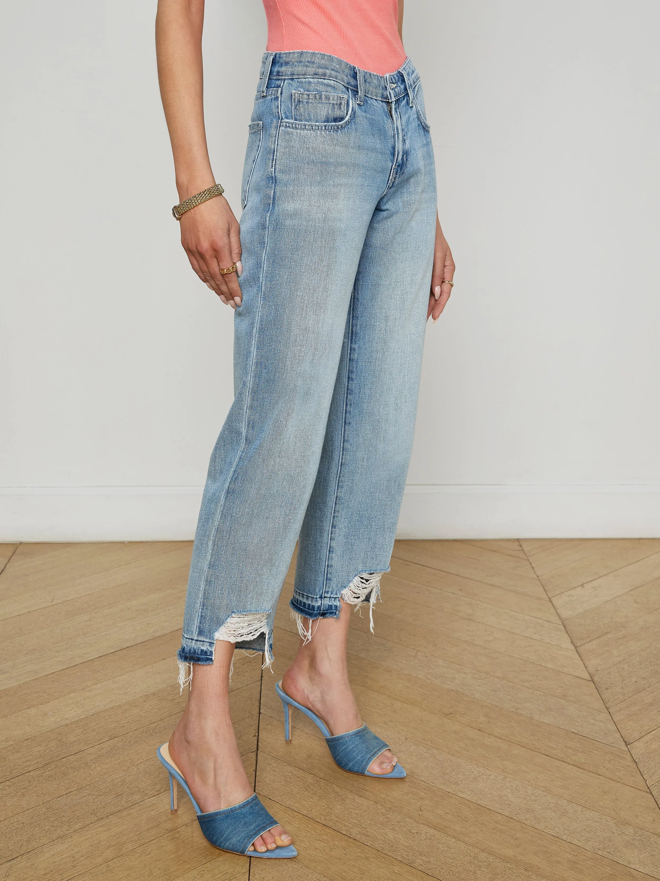 Blaine Cropped Stovepipe Jean
