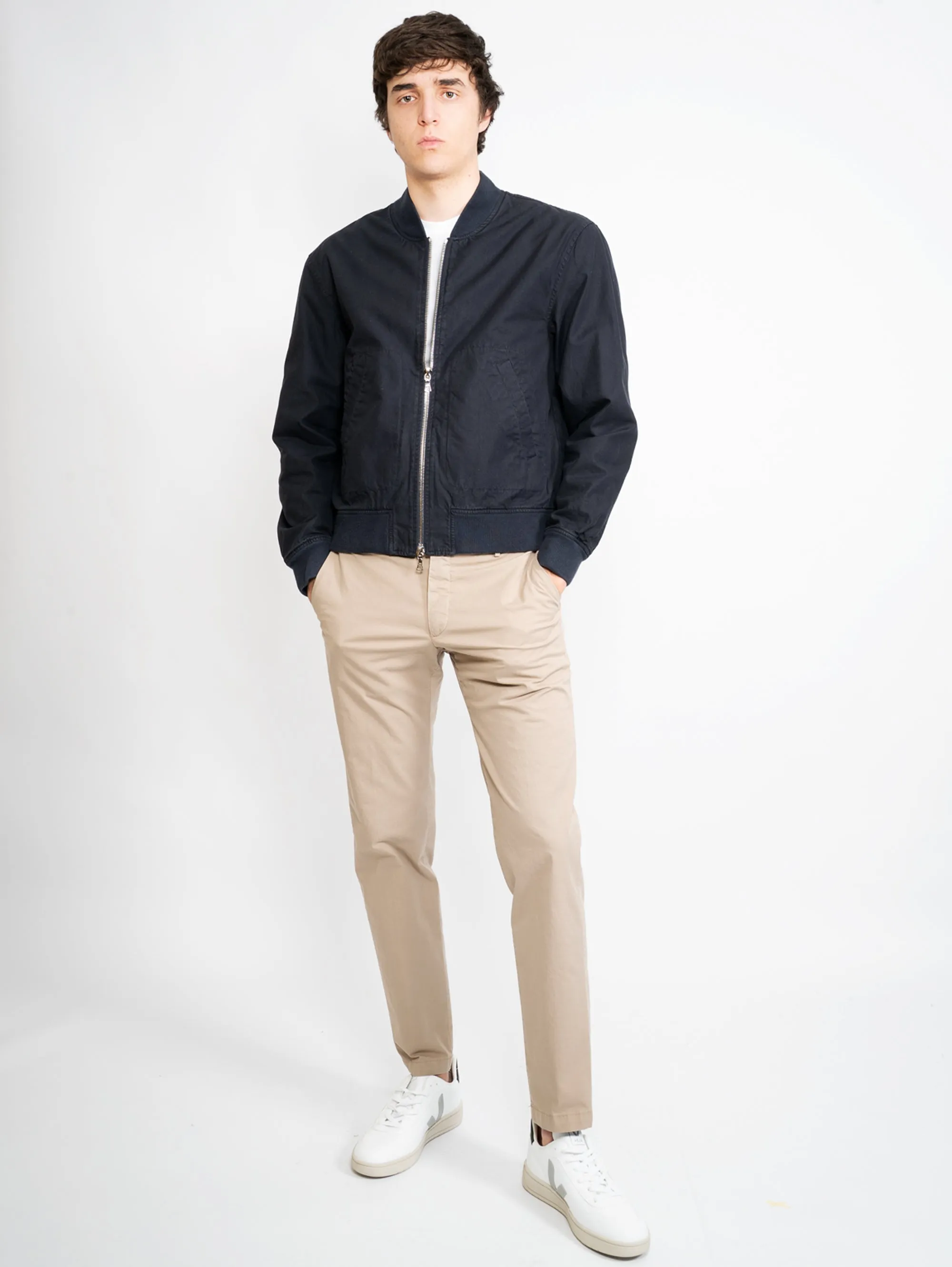 Blue Cotton Bomber