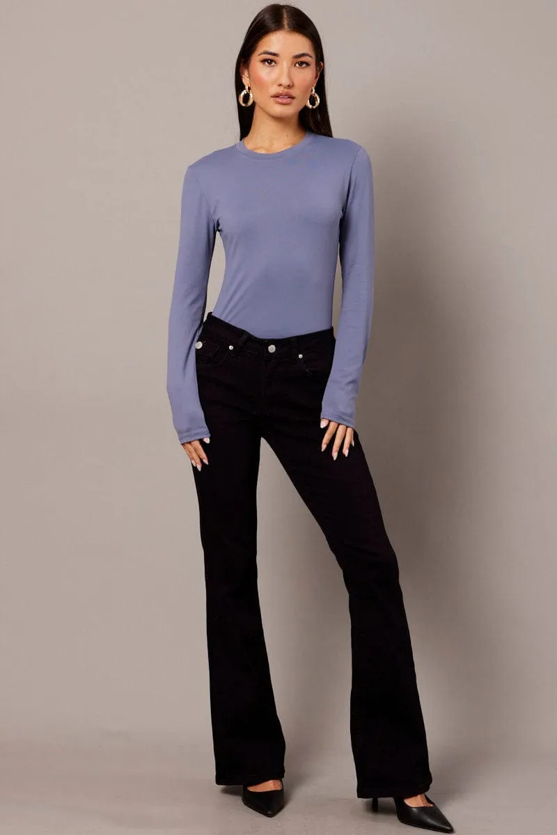 Blue Supersoft Top Long Sleeve