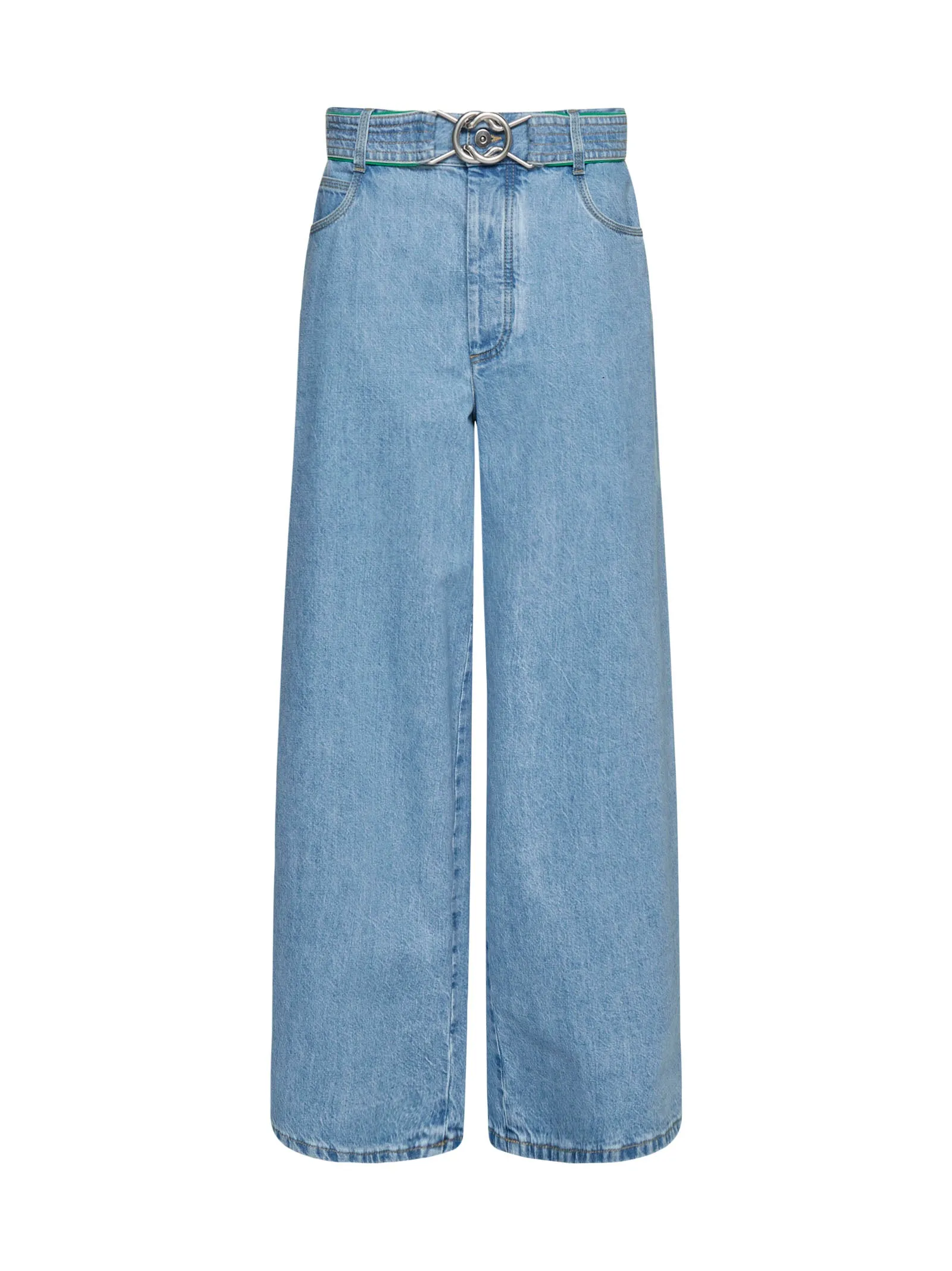 Bottega Veneta Belted Wide-Leg Jeans