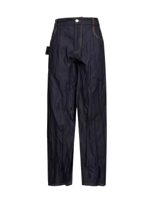 Bottega Veneta Wide Leg Twill Jeans