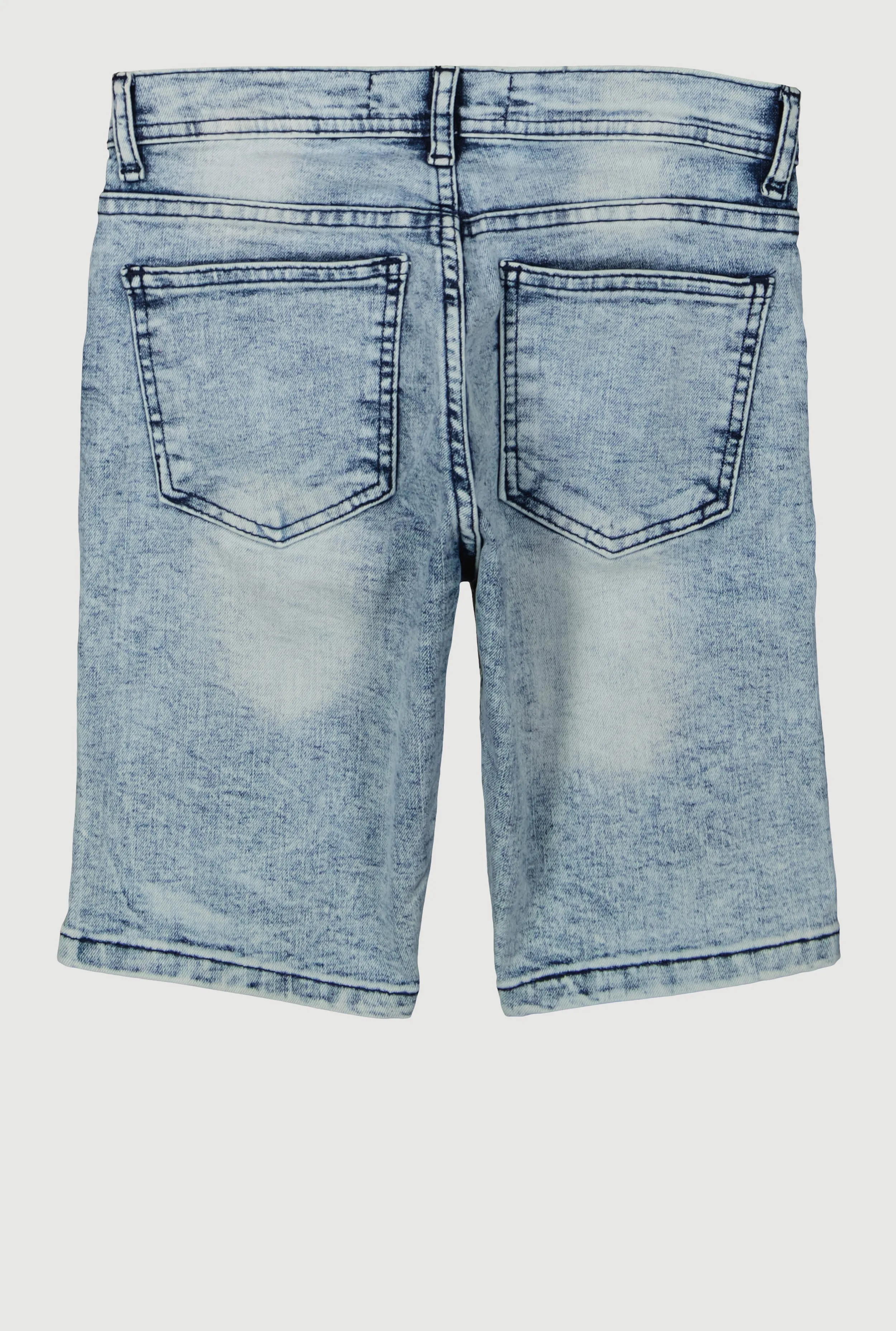 Boys Distressed Mineral Wash Denim Shorts