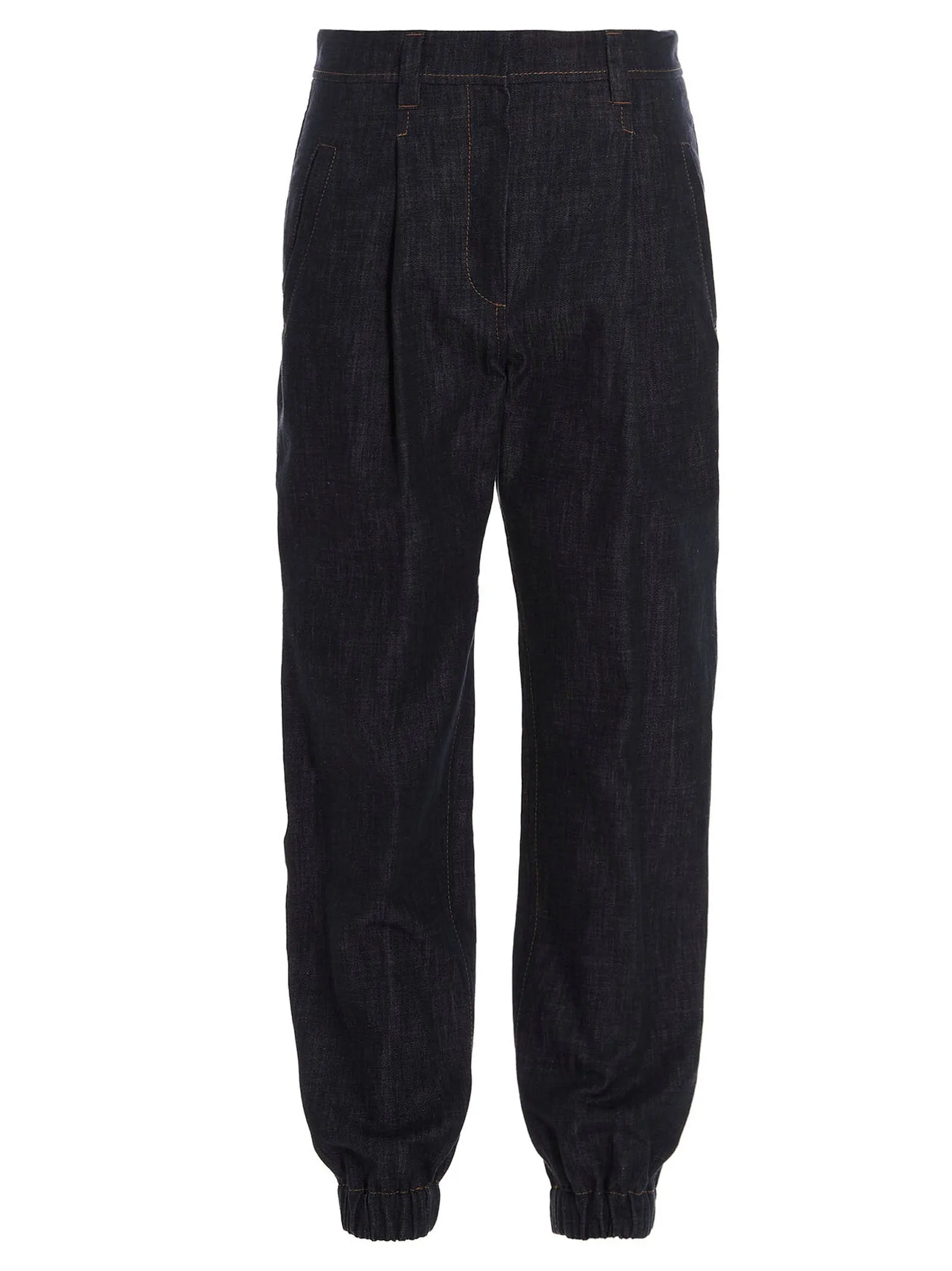 Brunello Cucinelli High Waist Tapered Leg Jeans